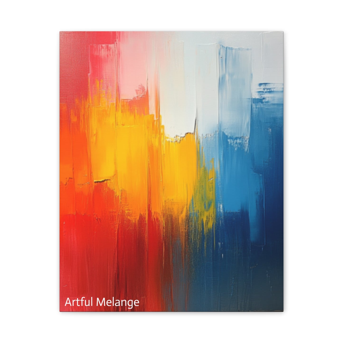 Acrylic Abstract Canvas Print - Richly Textured Artistry