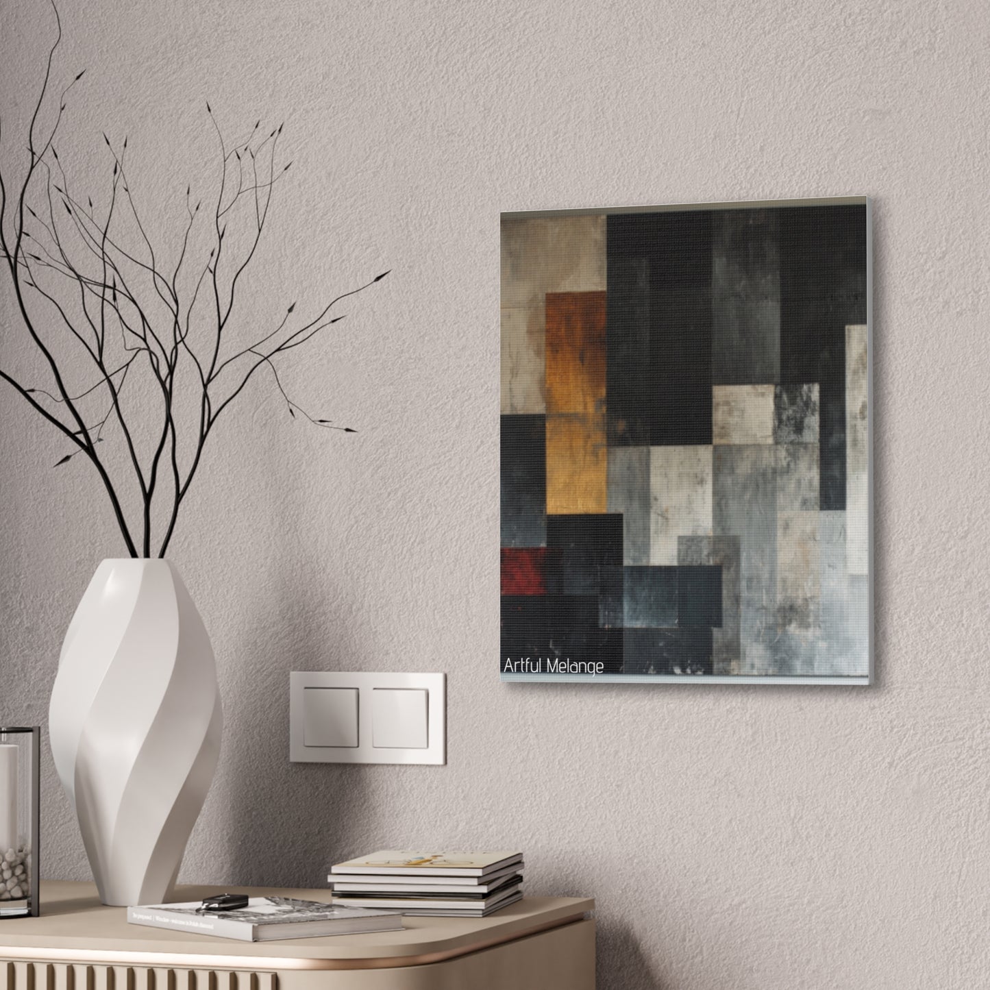 Primary Elegance: A Symphony of Sophistication Canvas Print