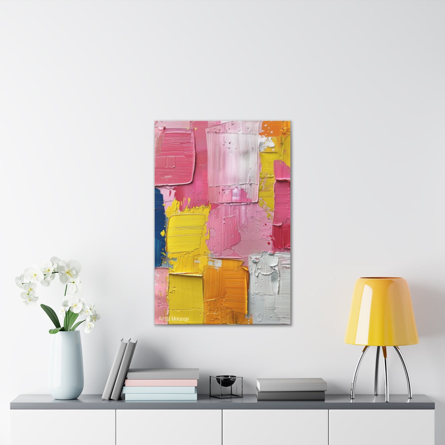 Primary Elegance: A Symphony of Sophistication Canvas Print