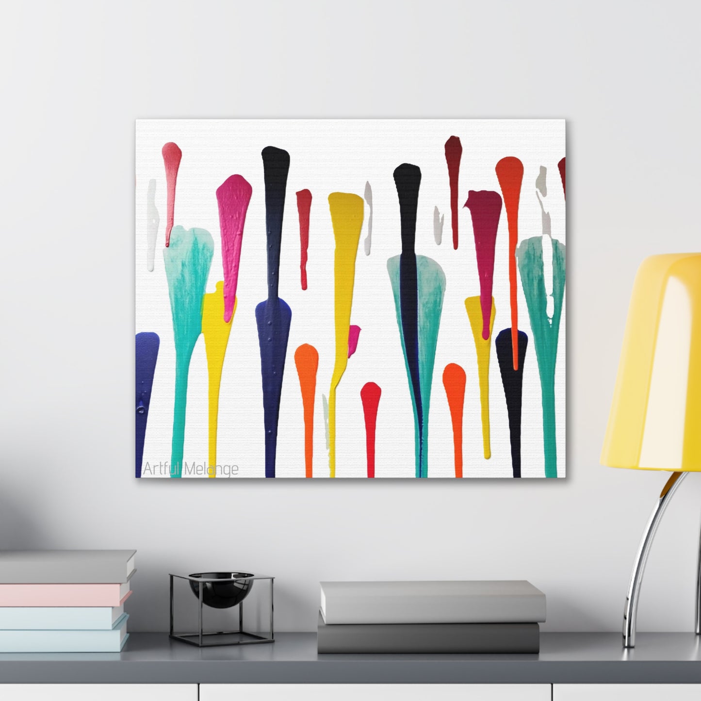 Primary Elegance: A Symphony of Sophistication Canvas Print