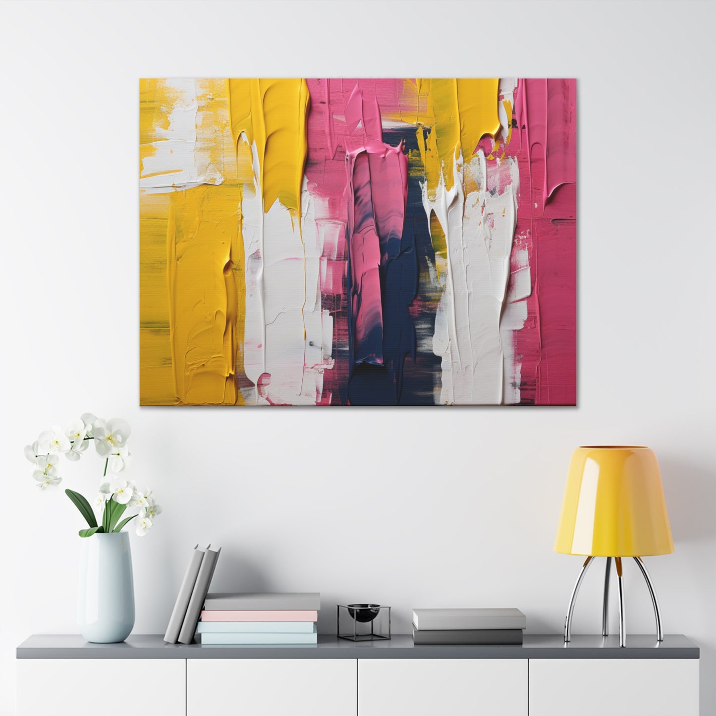 Primary Elegance: A Symphony of Sophistication Canvas Print