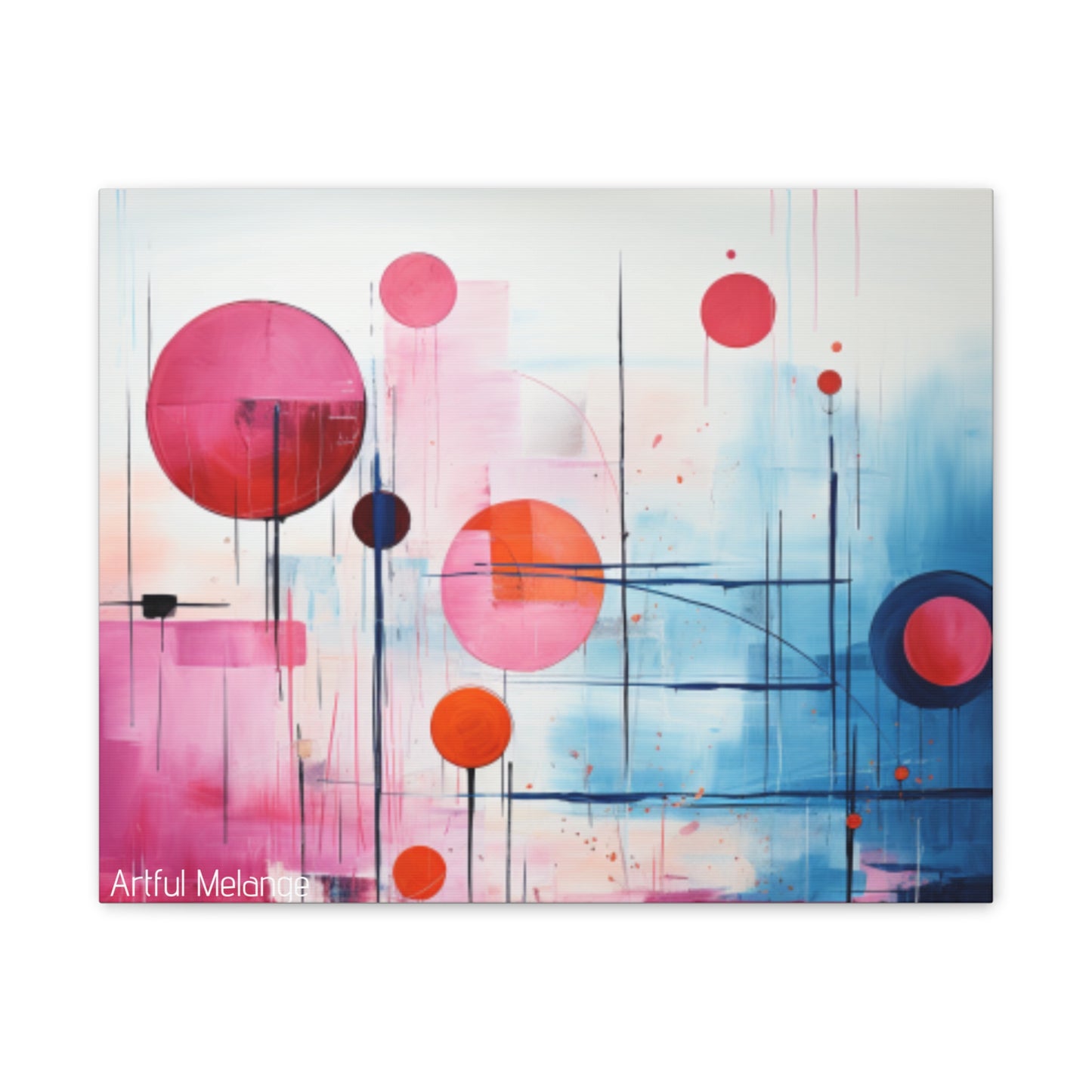 Primary Elegance: A Symphony of Sophistication Canvas Print