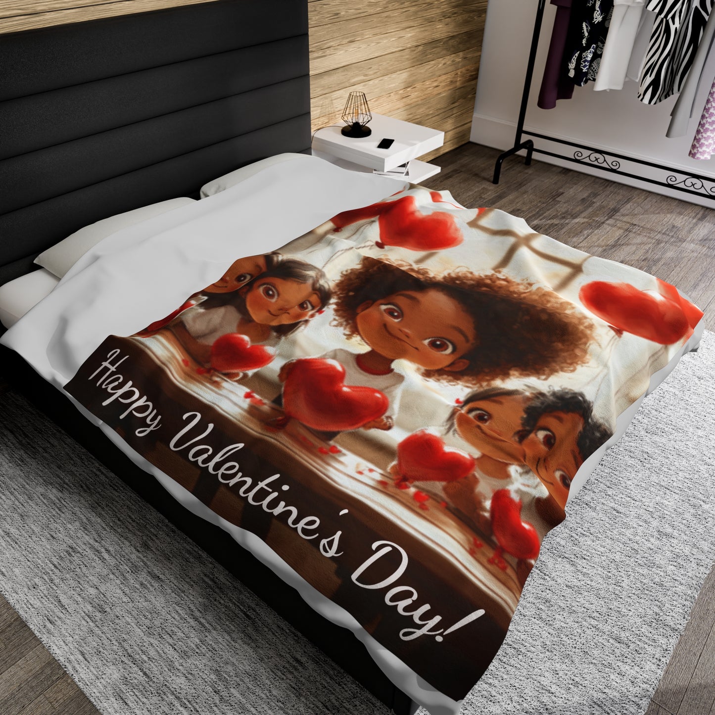 Velveteen Plush Valentine's Day Blanket 32