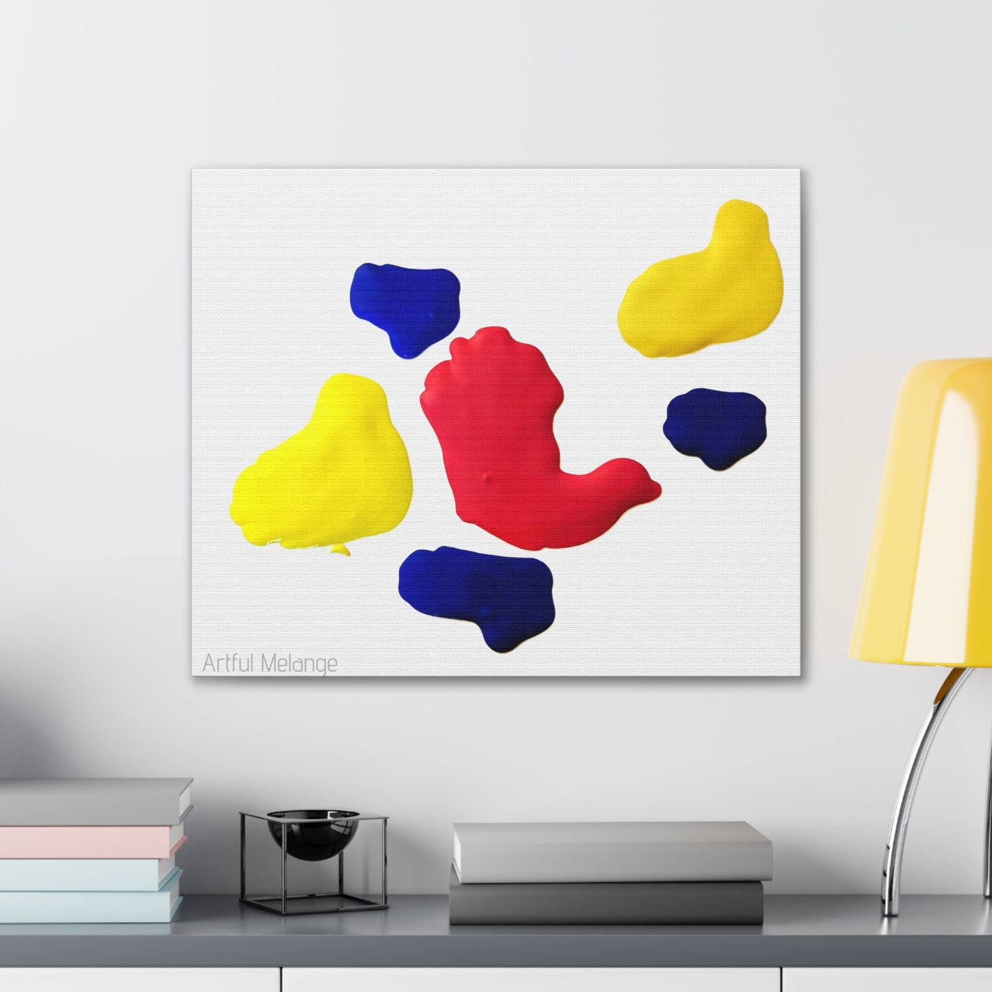 Primary Elegance: A Symphony of Sophistication Canvas Print