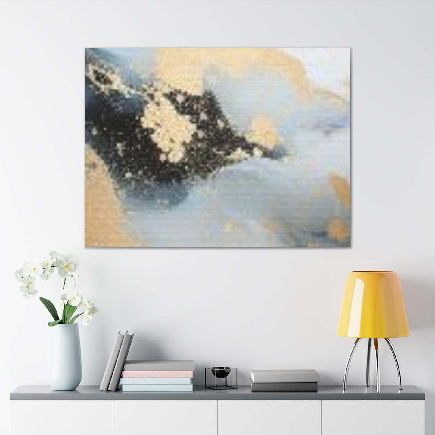 Gold and Black Elegance: A Symphony of Sophistication Canvas Print