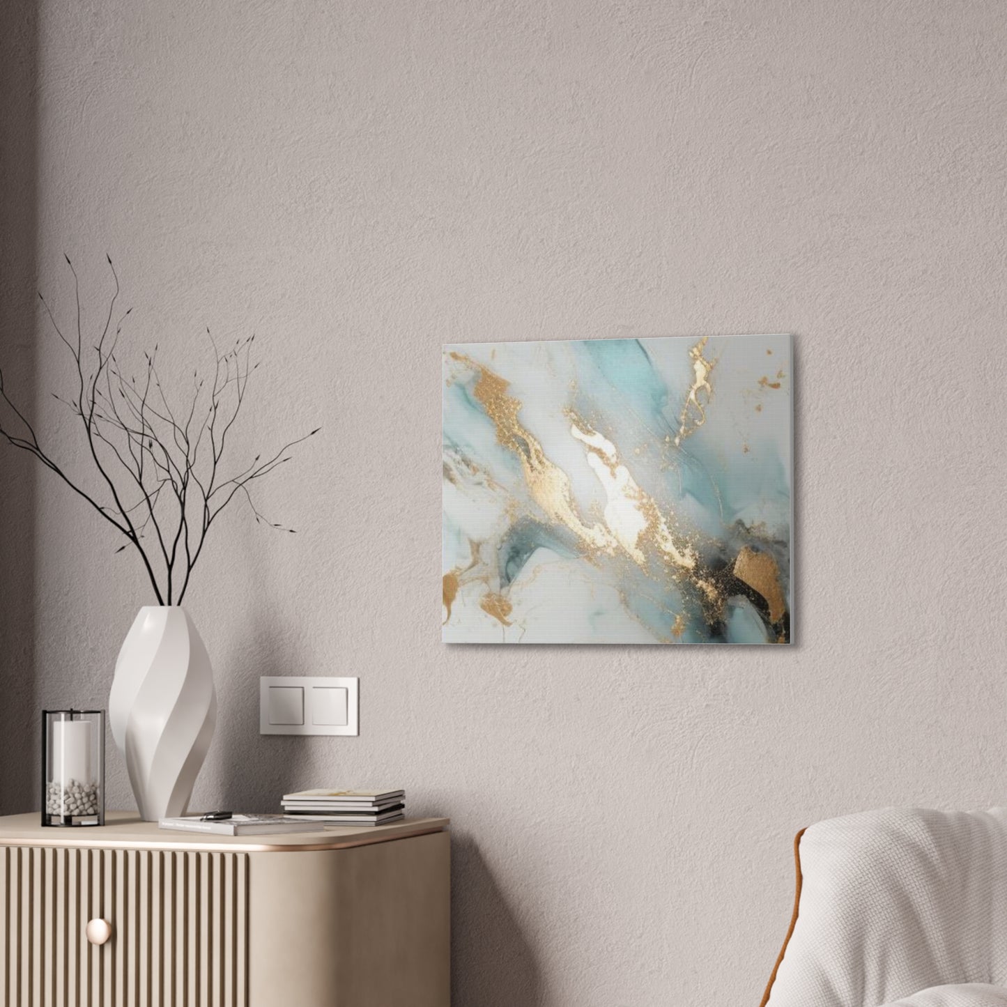 Gold Elegance: A Symphony of Sophistication Canvas Print