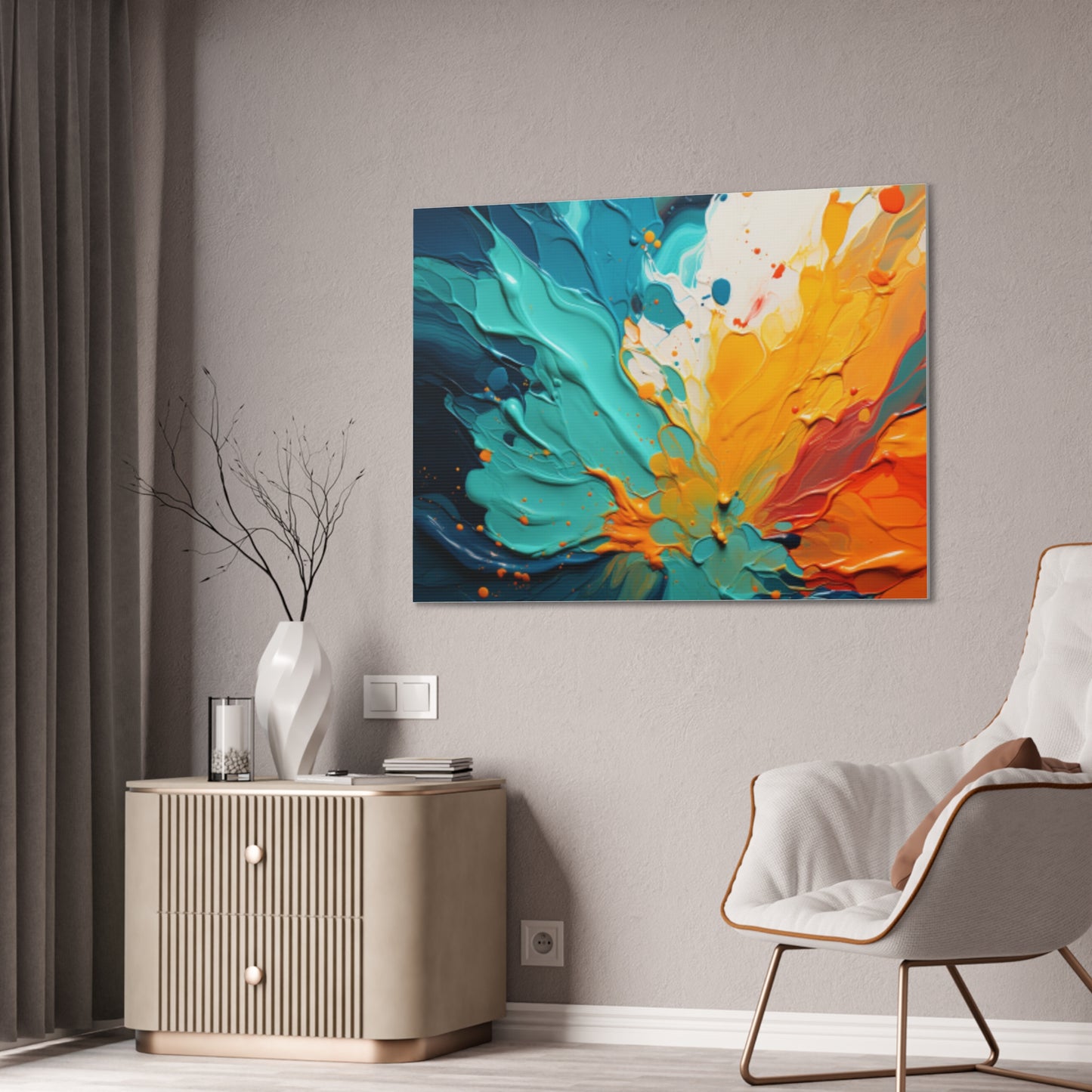 Primary Elegance: A Symphony of Sophistication Canvas Print