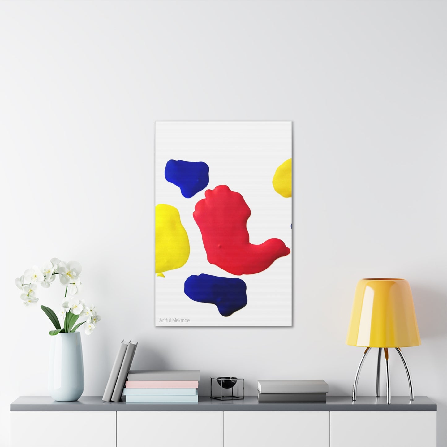 Primary Elegance: A Symphony of Sophistication Canvas Print