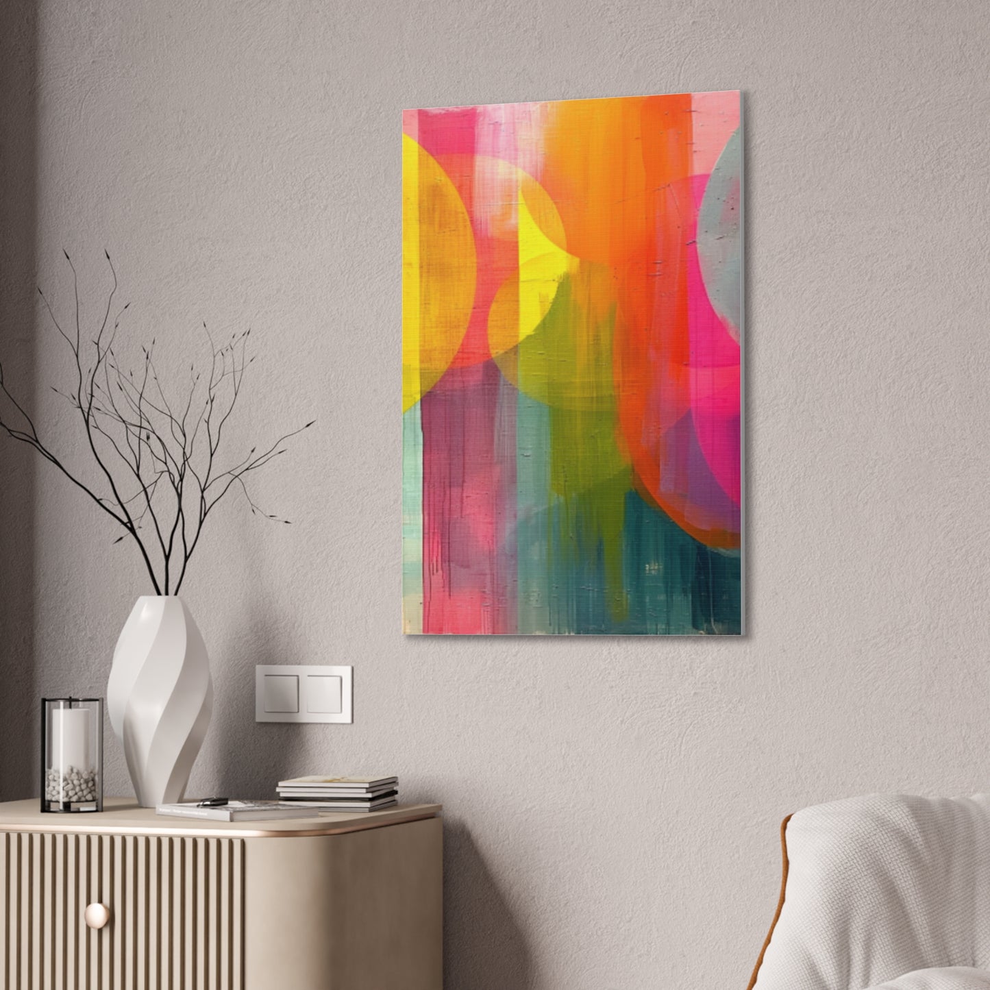 Primary Elegance: A Symphony of Sophistication Canvas Print