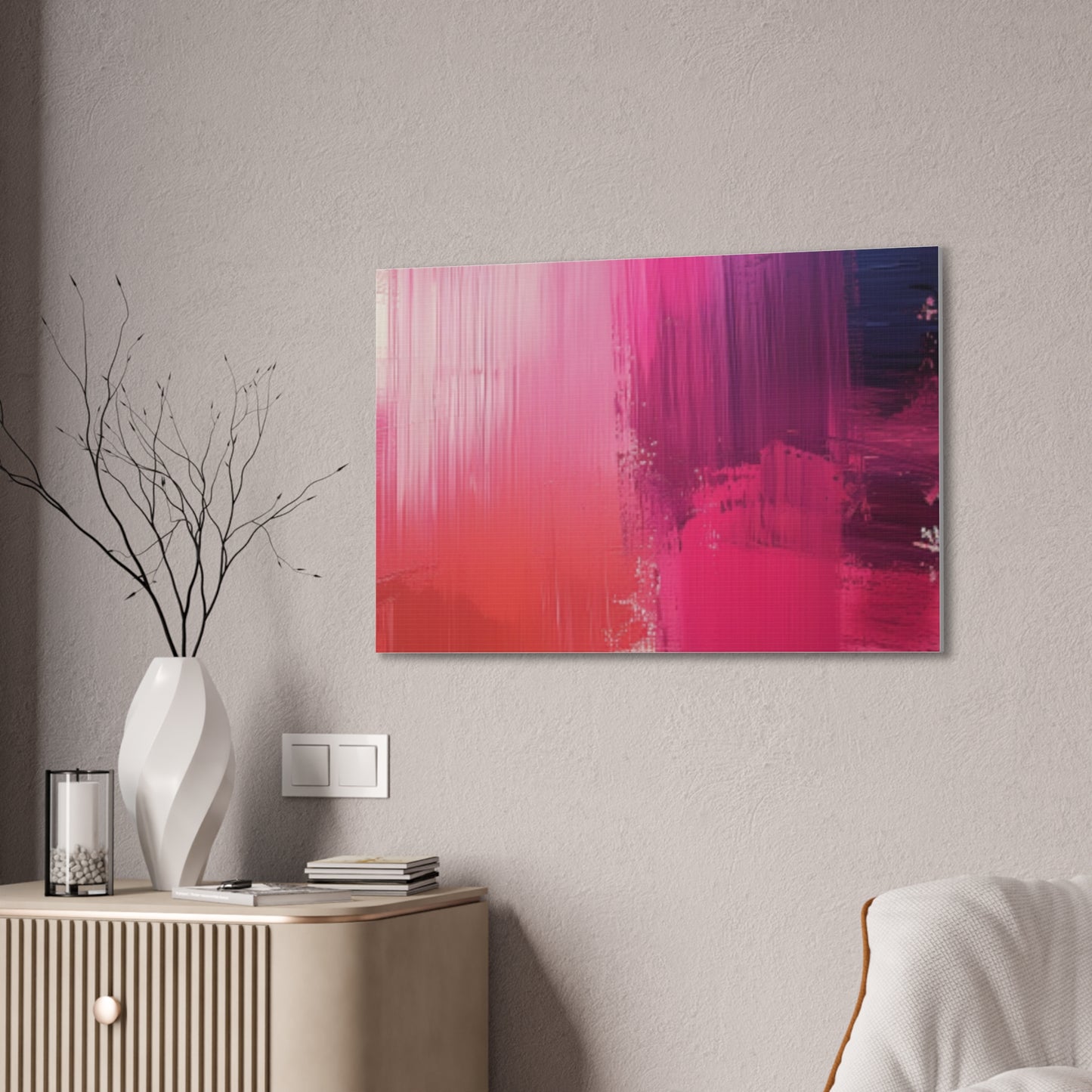 In The Pink: A Symphony of Sophistication Canvas Print