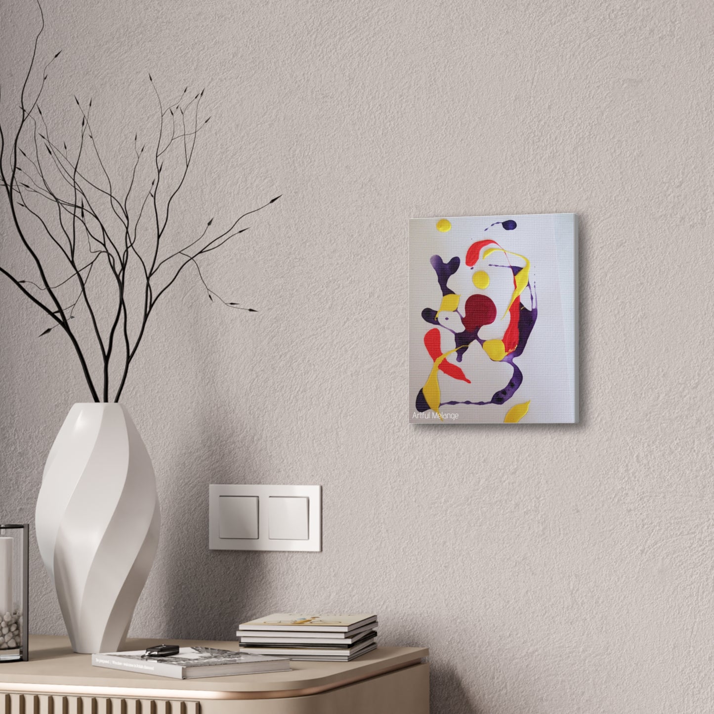 Primary Elegance: A Symphony of Sophistication Canvas Print