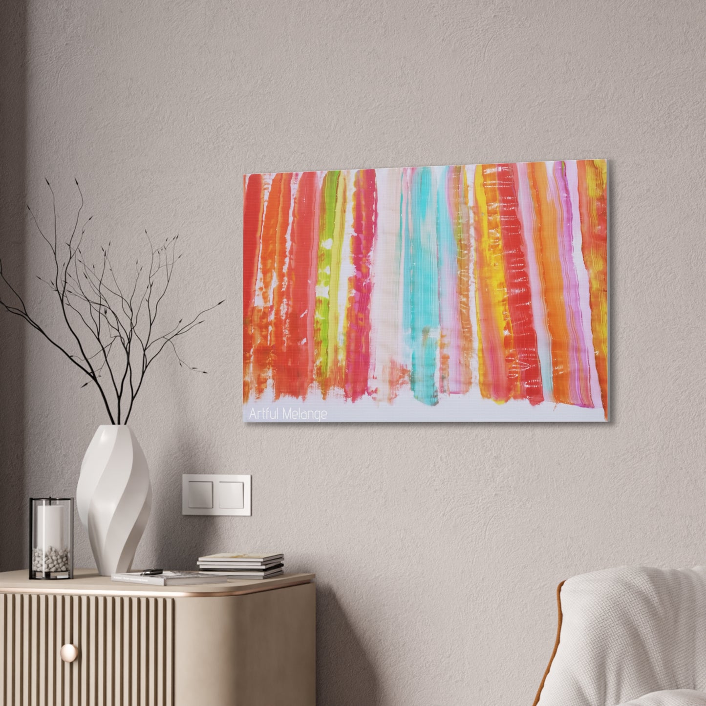 Primary Elegance: A Symphony of Sophistication Canvas Print