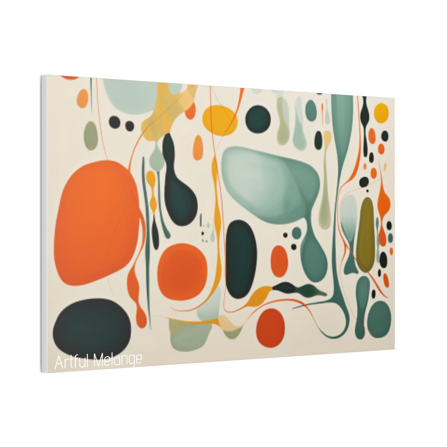 Primary Elegance: A Symphony of Sophistication Canvas Print