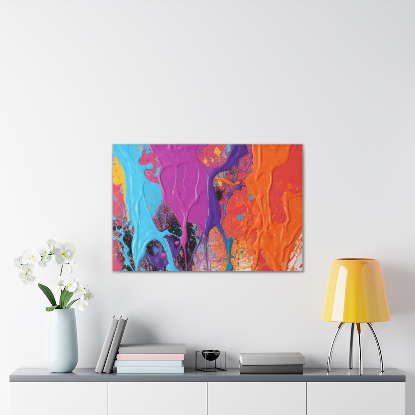 Primary Elegance: A Symphony of Sophistication Canvas Print