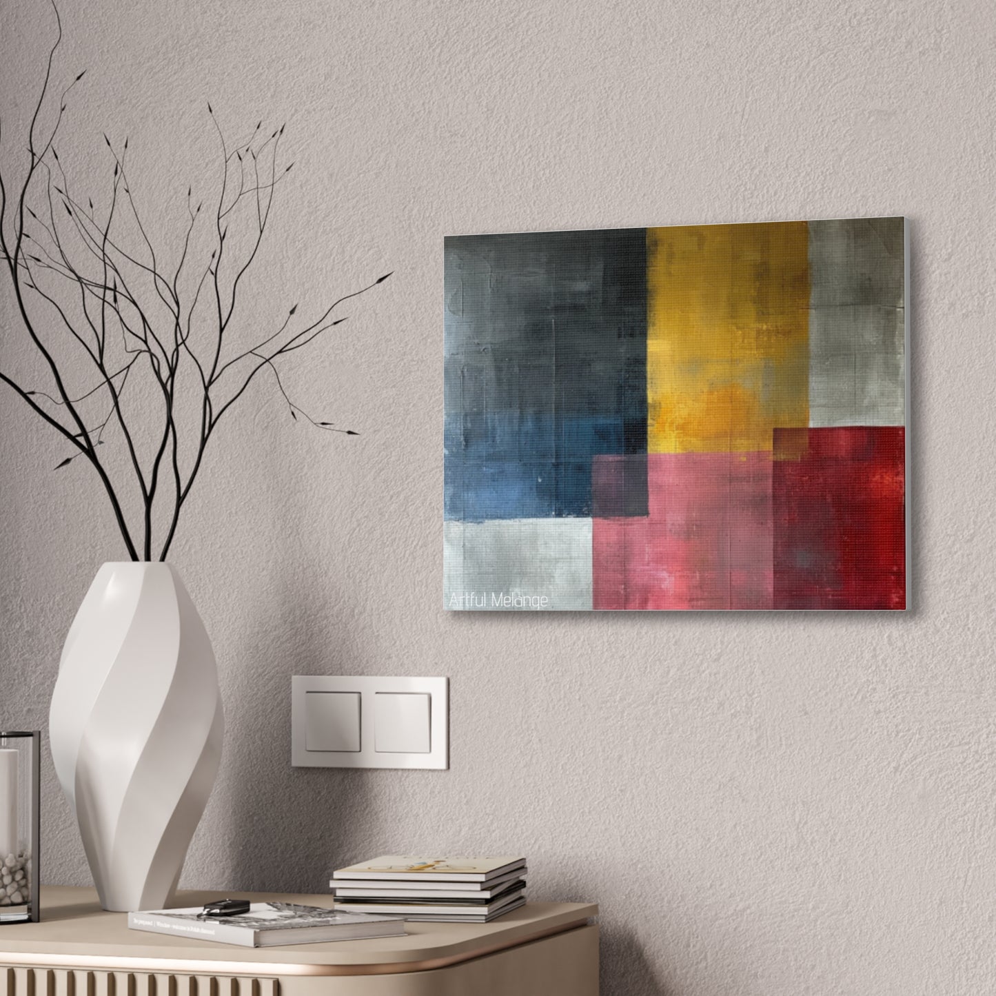 Primary Elegance: A Symphony of Sophistication Canvas Print