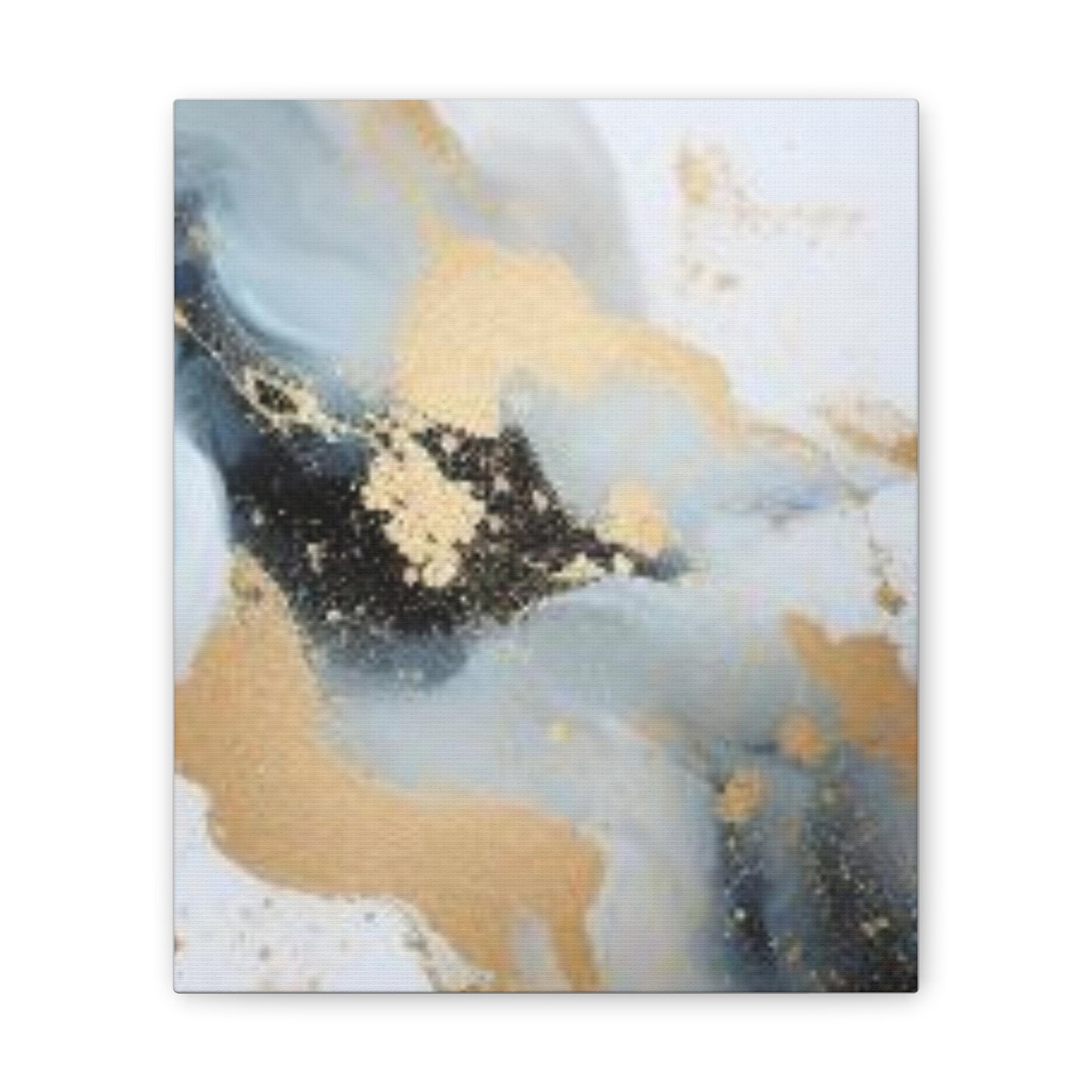 Gold and Black Elegance: A Symphony of Sophistication Canvas Print