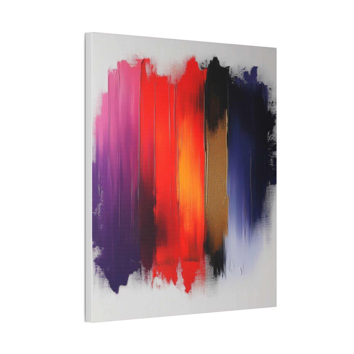 Acrylic Abstract Canvas Print - Homage to the Divine Nine/Red White Purple and Gold 3