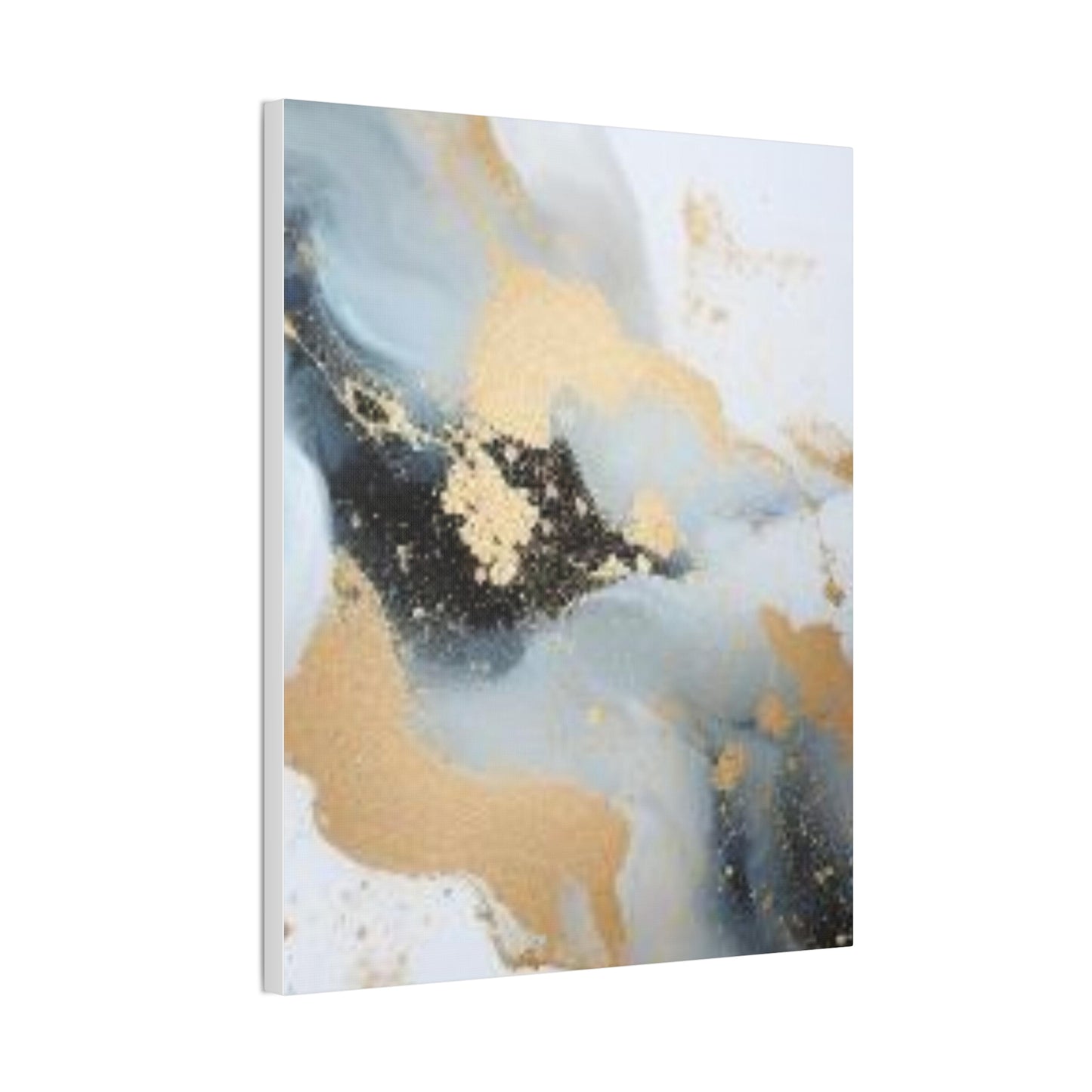 Gold and Black Elegance: A Symphony of Sophistication Canvas Print