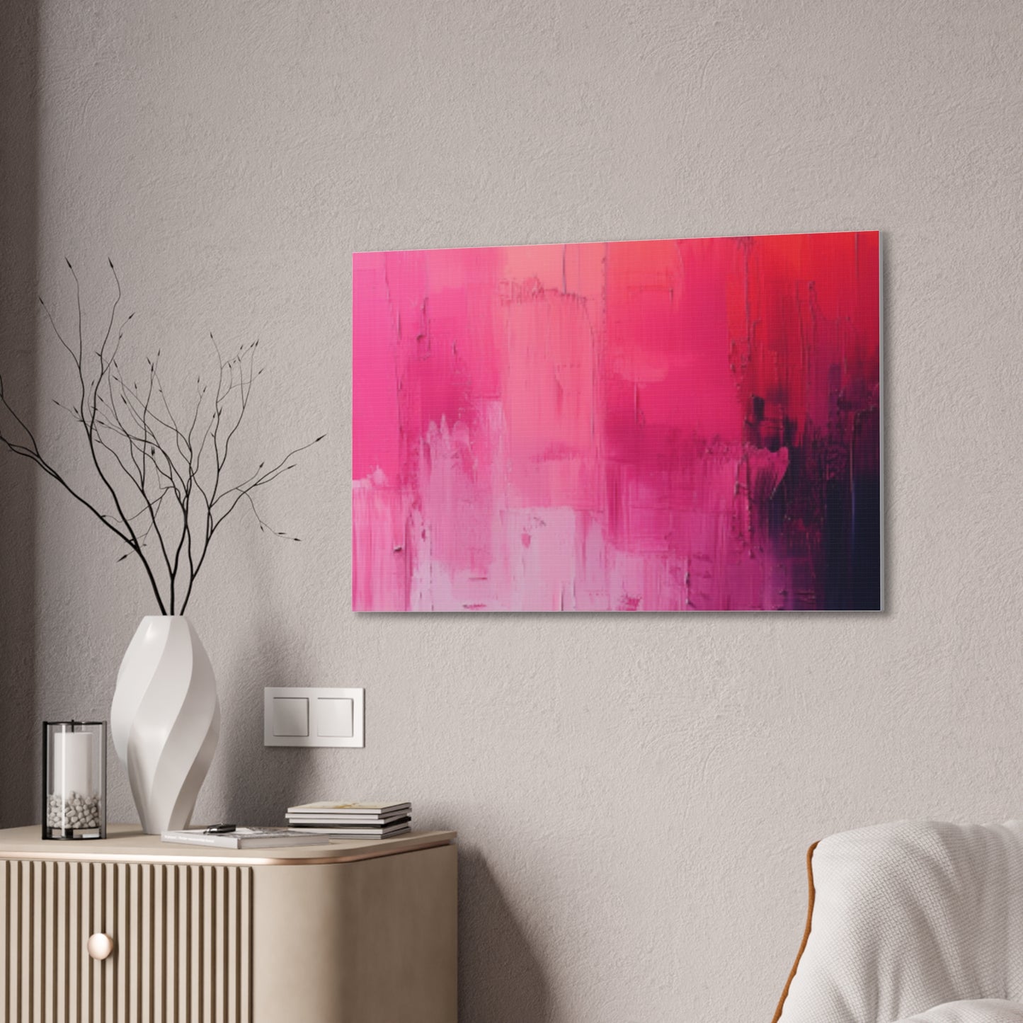 In The Pink: A Symphony of Sophistication Canvas Print