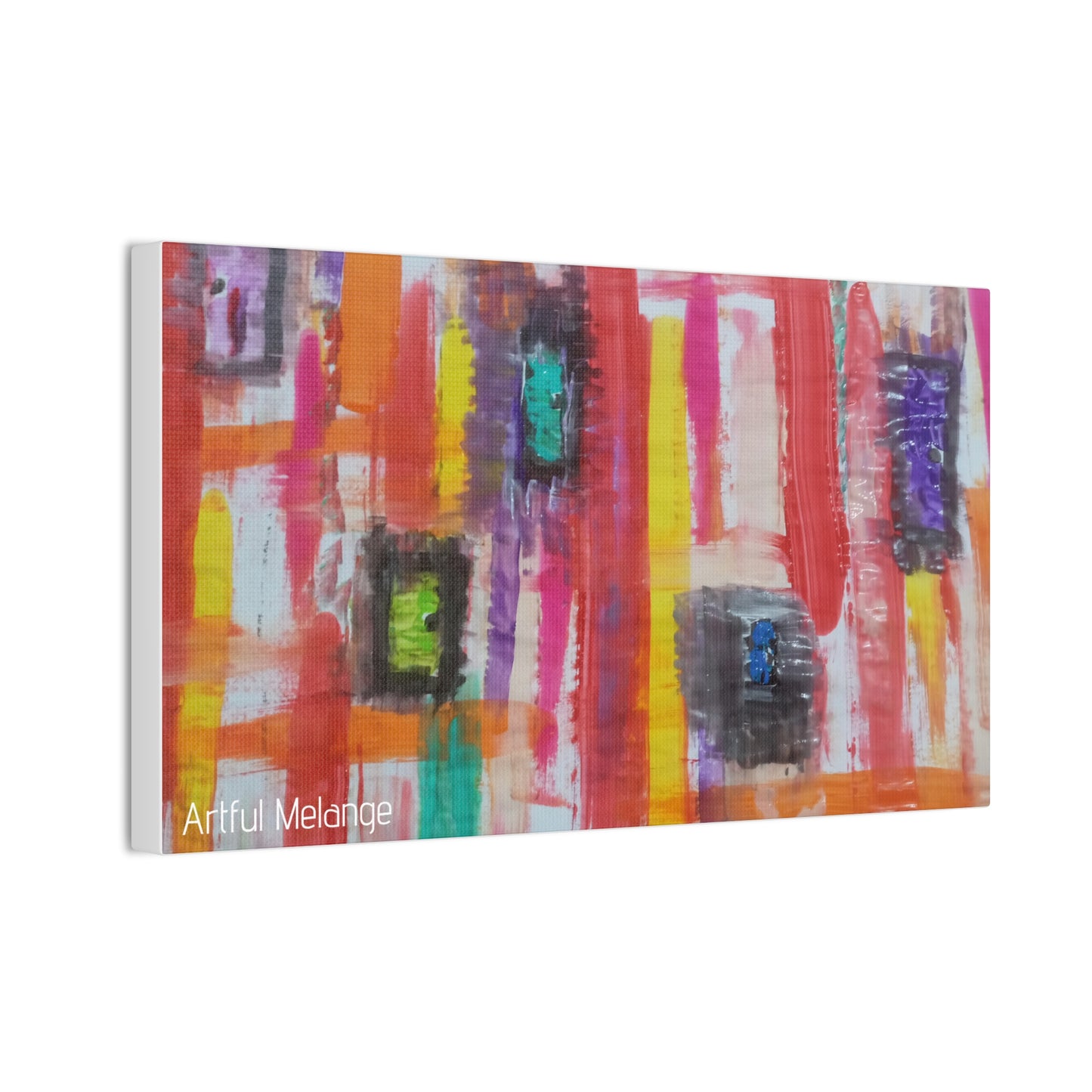 Primary Elegance: A Symphony of Sophistication Canvas Print