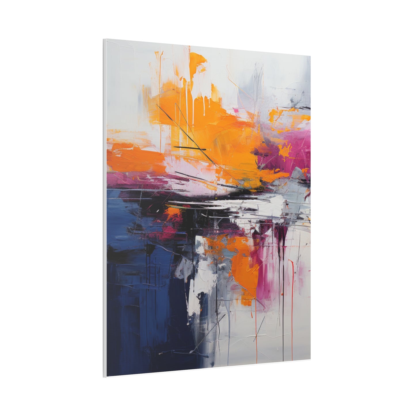 Primary Elegance: A Symphony of Sophistication Canvas Print