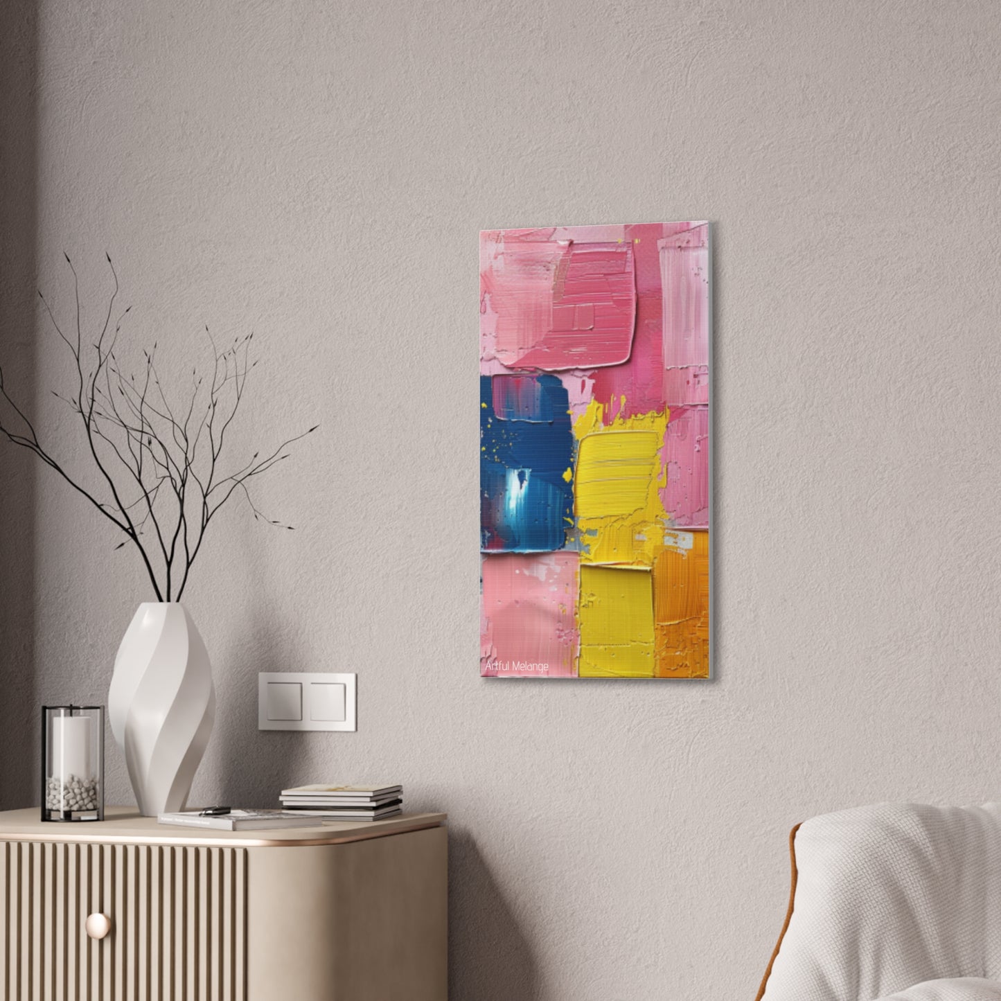 Primary Elegance: A Symphony of Sophistication Canvas Print