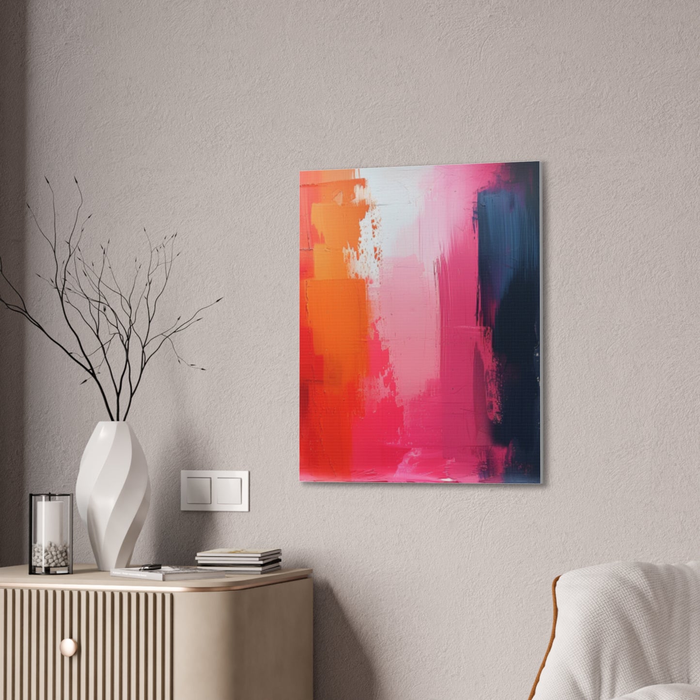 In The Pink: A Symphony of Sophistication Canvas Print