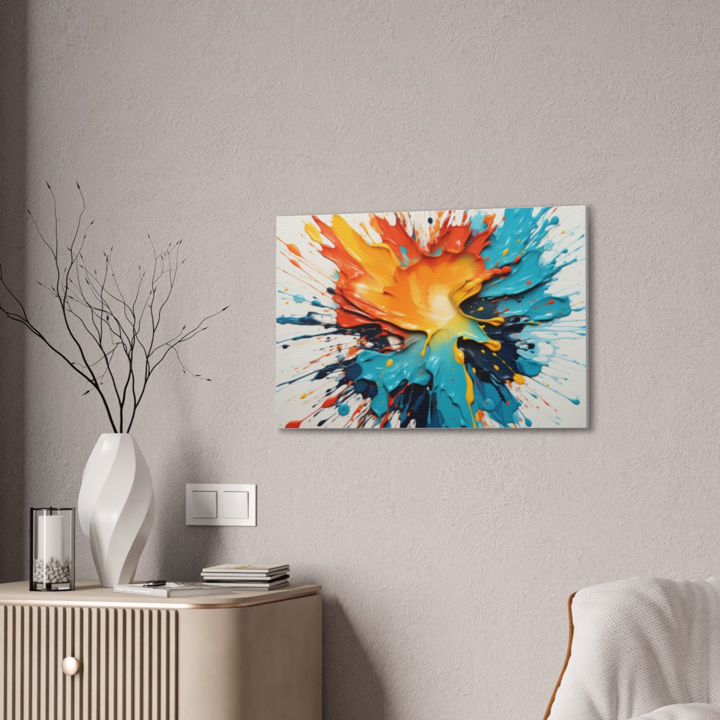 Primary Elegance: A Symphony of Sophistication Canvas Print