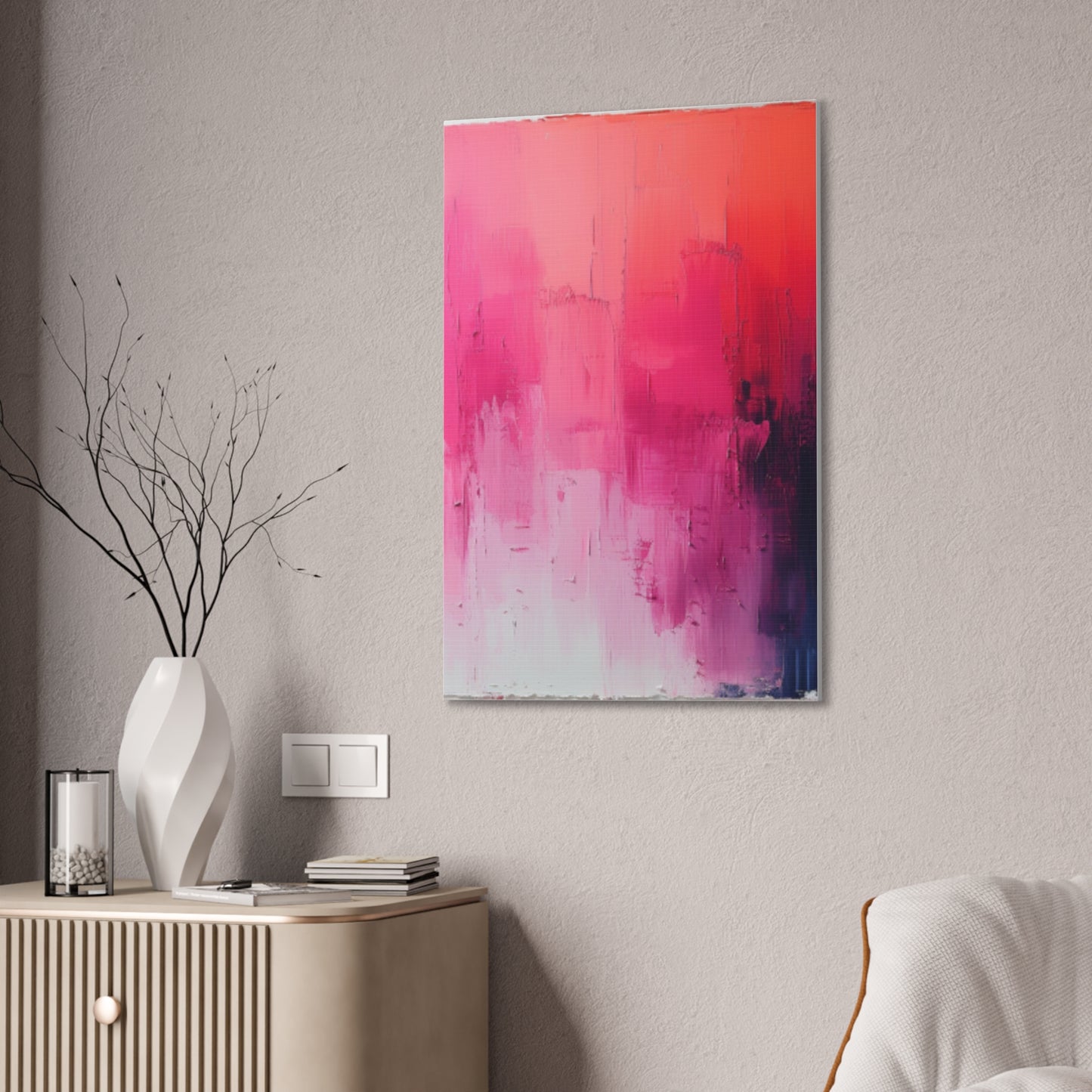 In The Pink: A Symphony of Sophistication Canvas Print