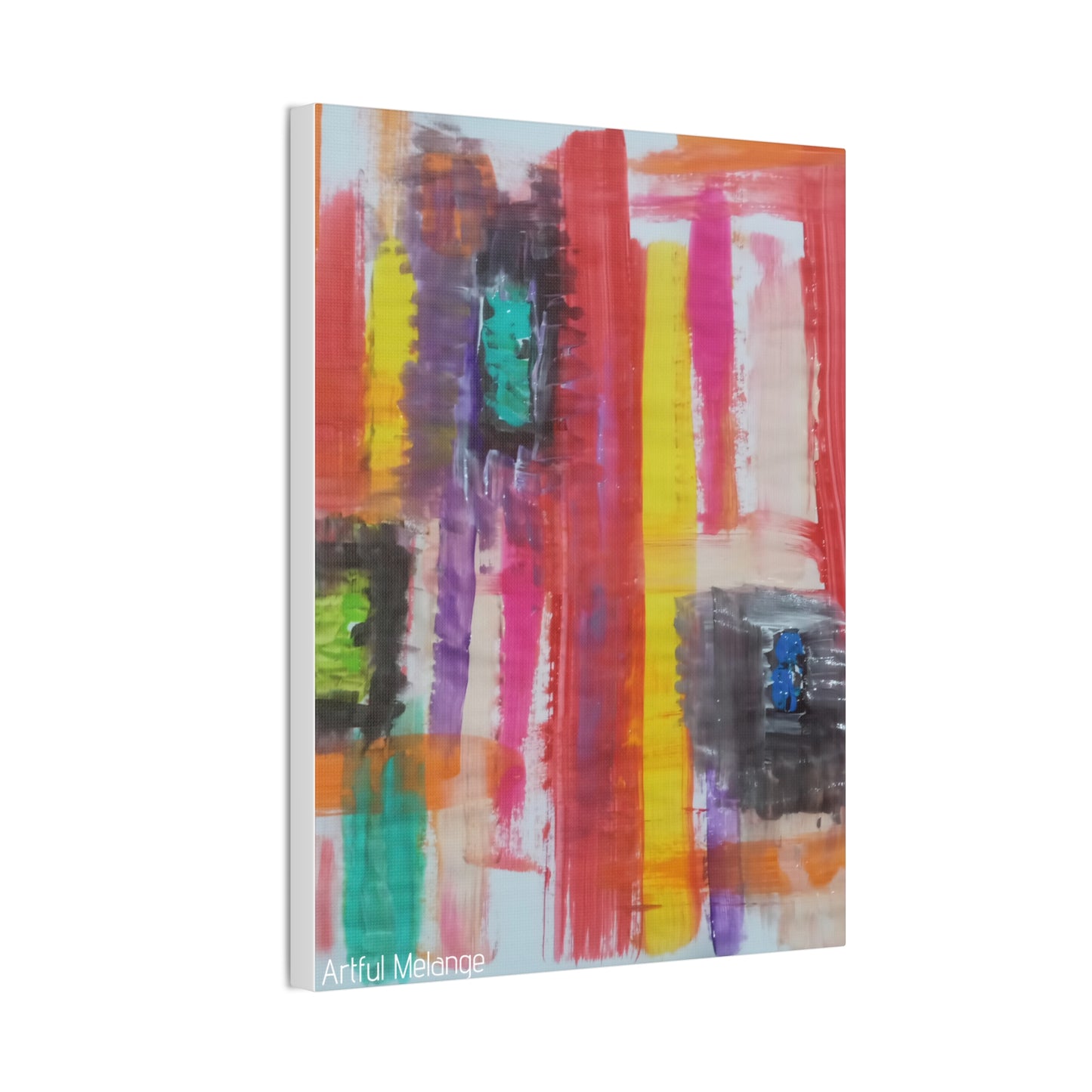 Primary Elegance: A Symphony of Sophistication Canvas Print