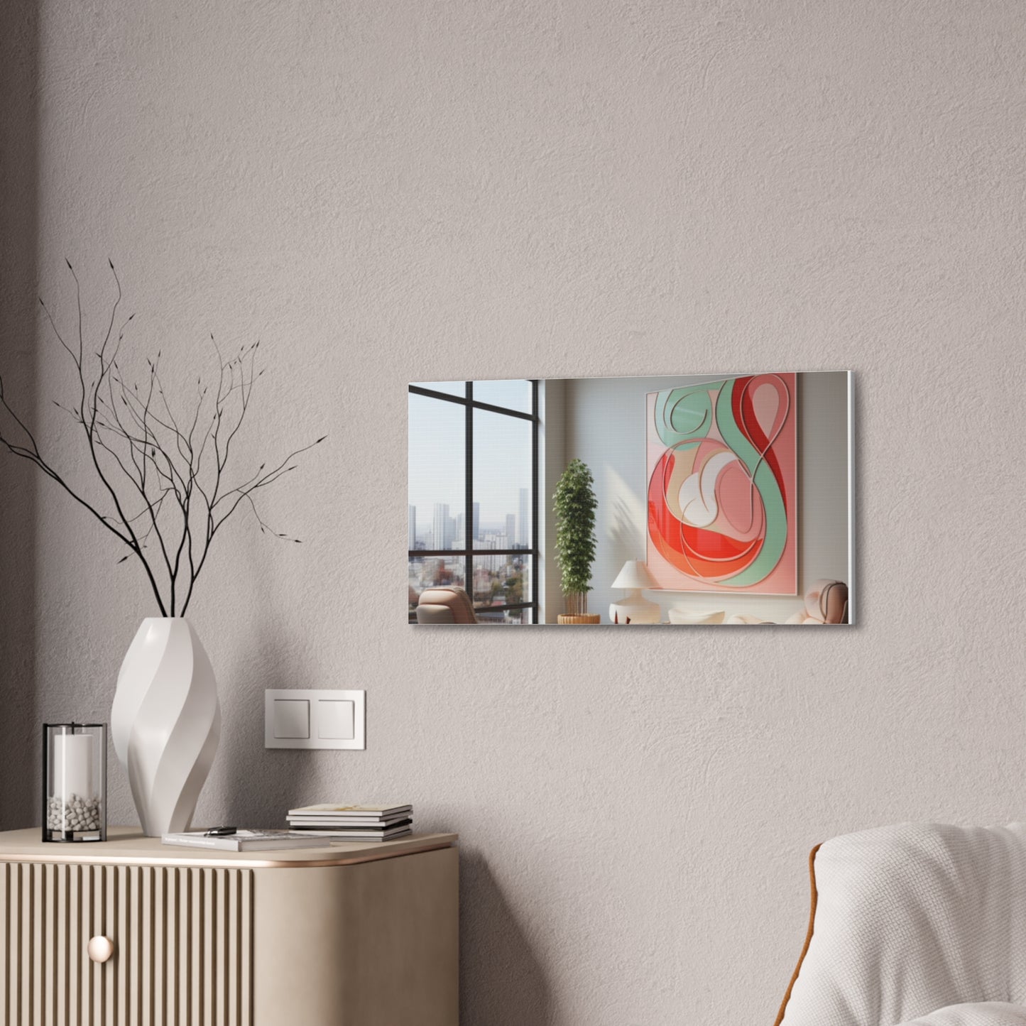 Timeless Elegance: Refined Pink Hues Canvas Print for Sophisticated Living Spaces