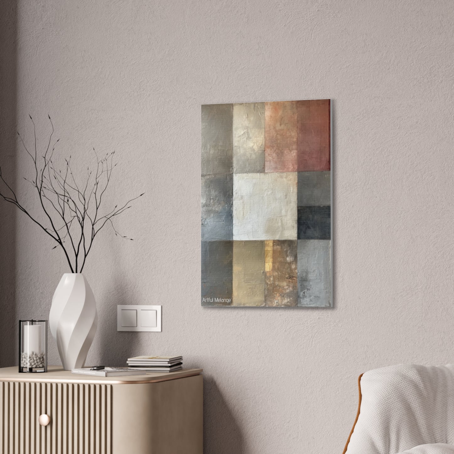 Primary Elegance: A Symphony of Sophistication Canvas Print