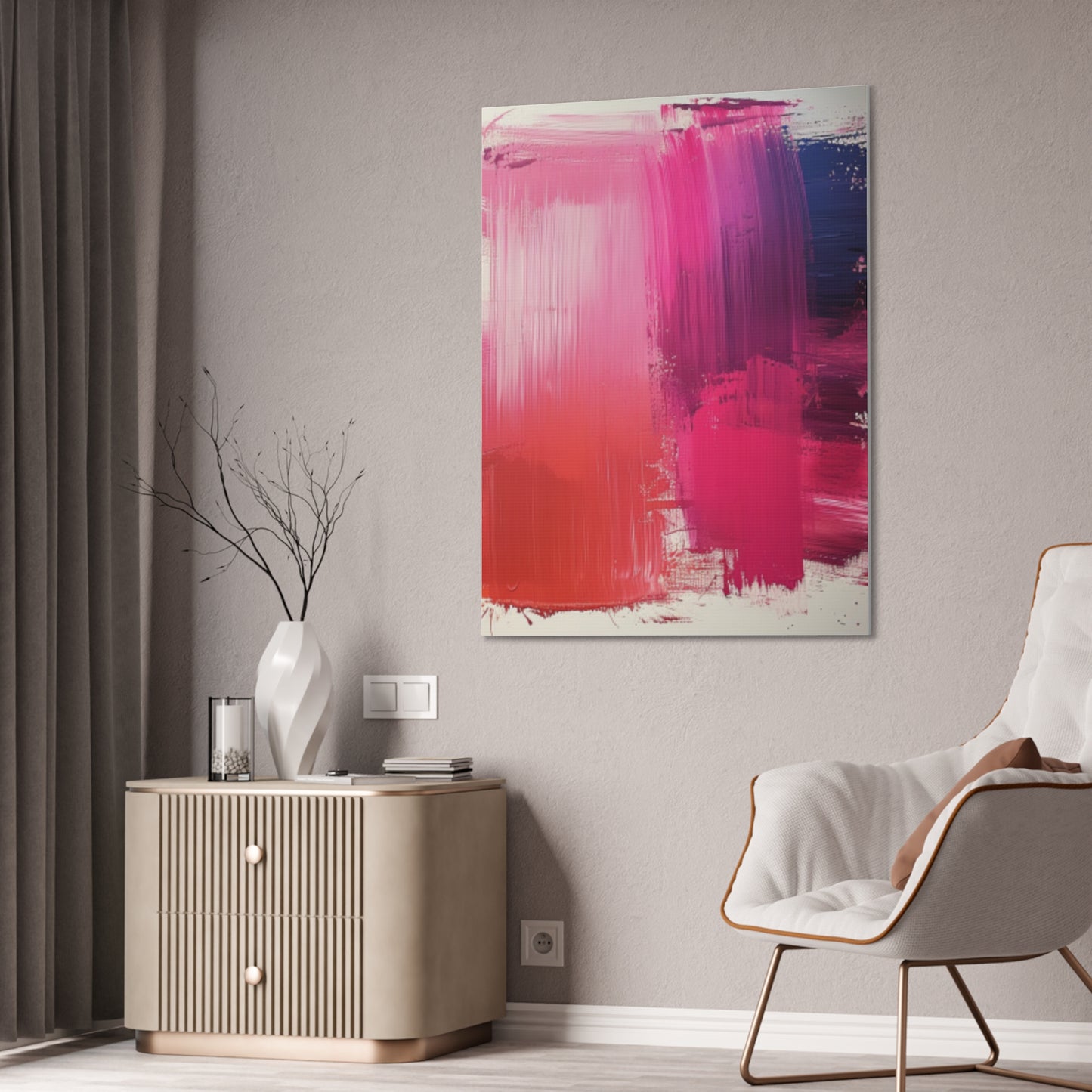 In The Pink: A Symphony of Sophistication Canvas Print