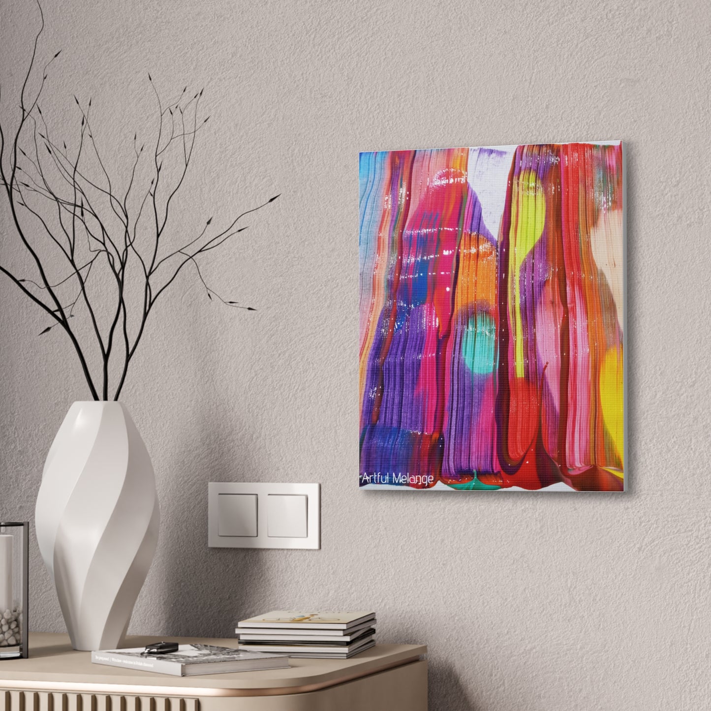 Primary Elegance: A Symphony of Sophistication Canvas Print