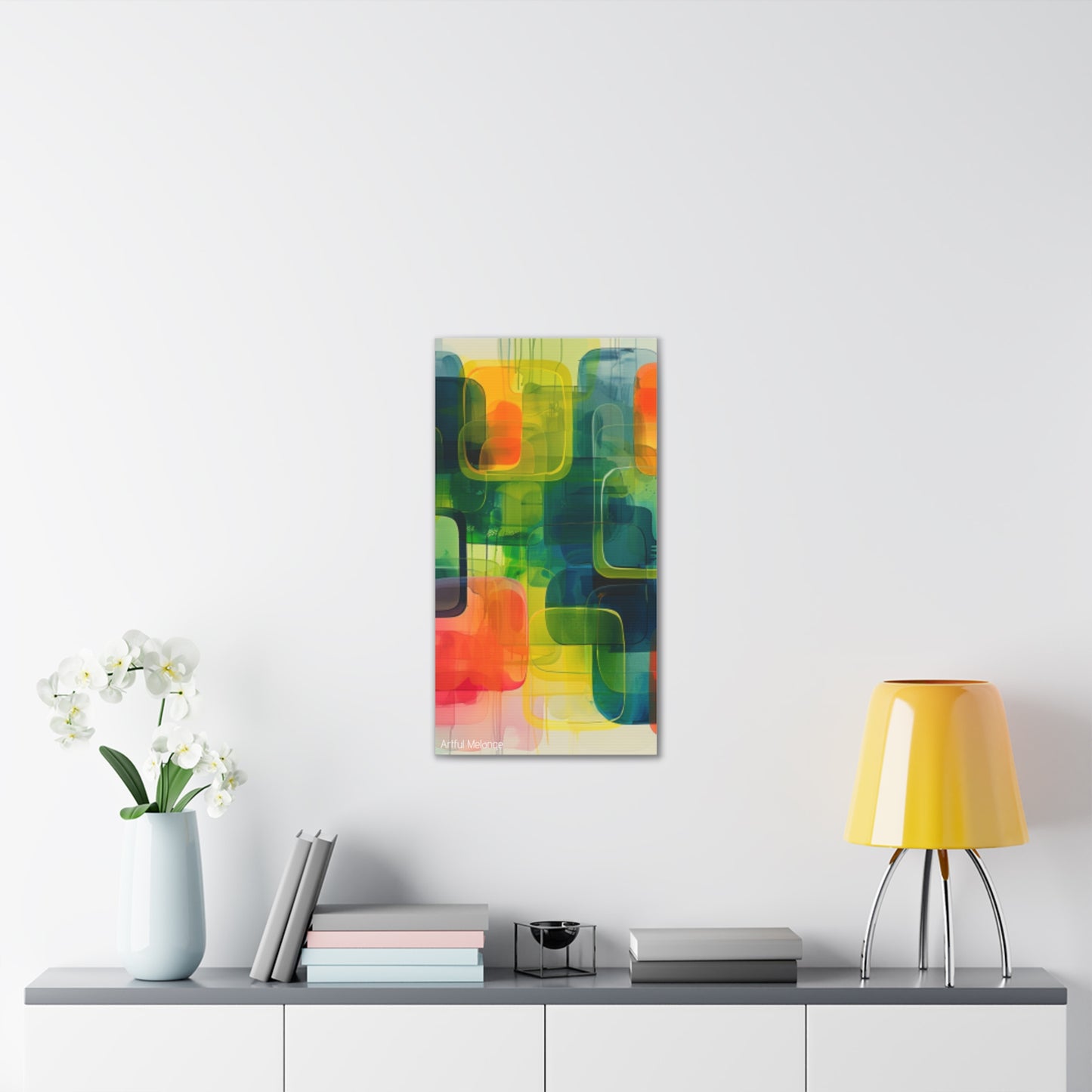 Primary Elegance: A Symphony of Sophistication Canvas Print