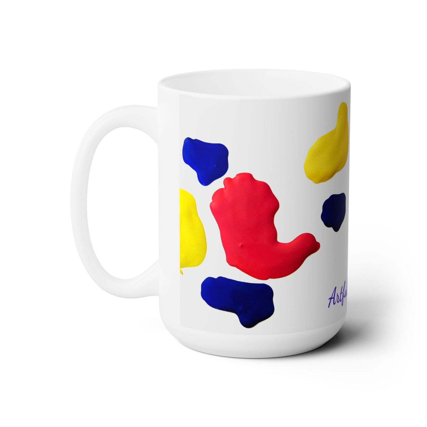 Artsy Abstract Ceramic Mug 15oz