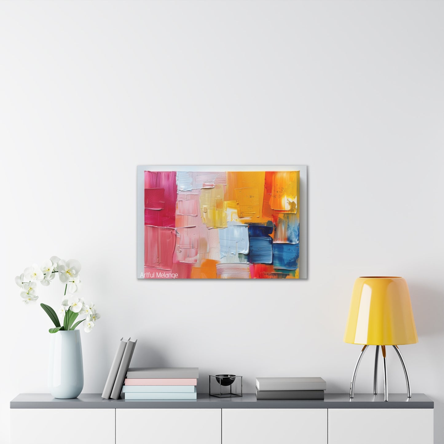 Primary Elegance: A Symphony of Sophistication Canvas Print