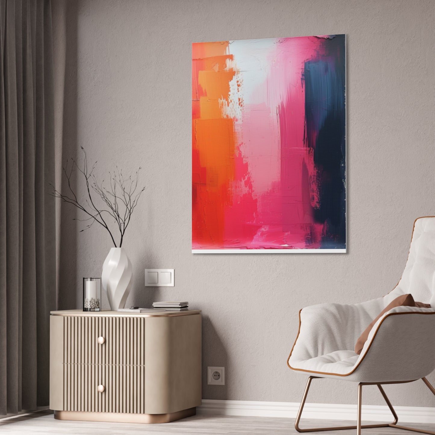 In The Pink: A Symphony of Sophistication Canvas Print