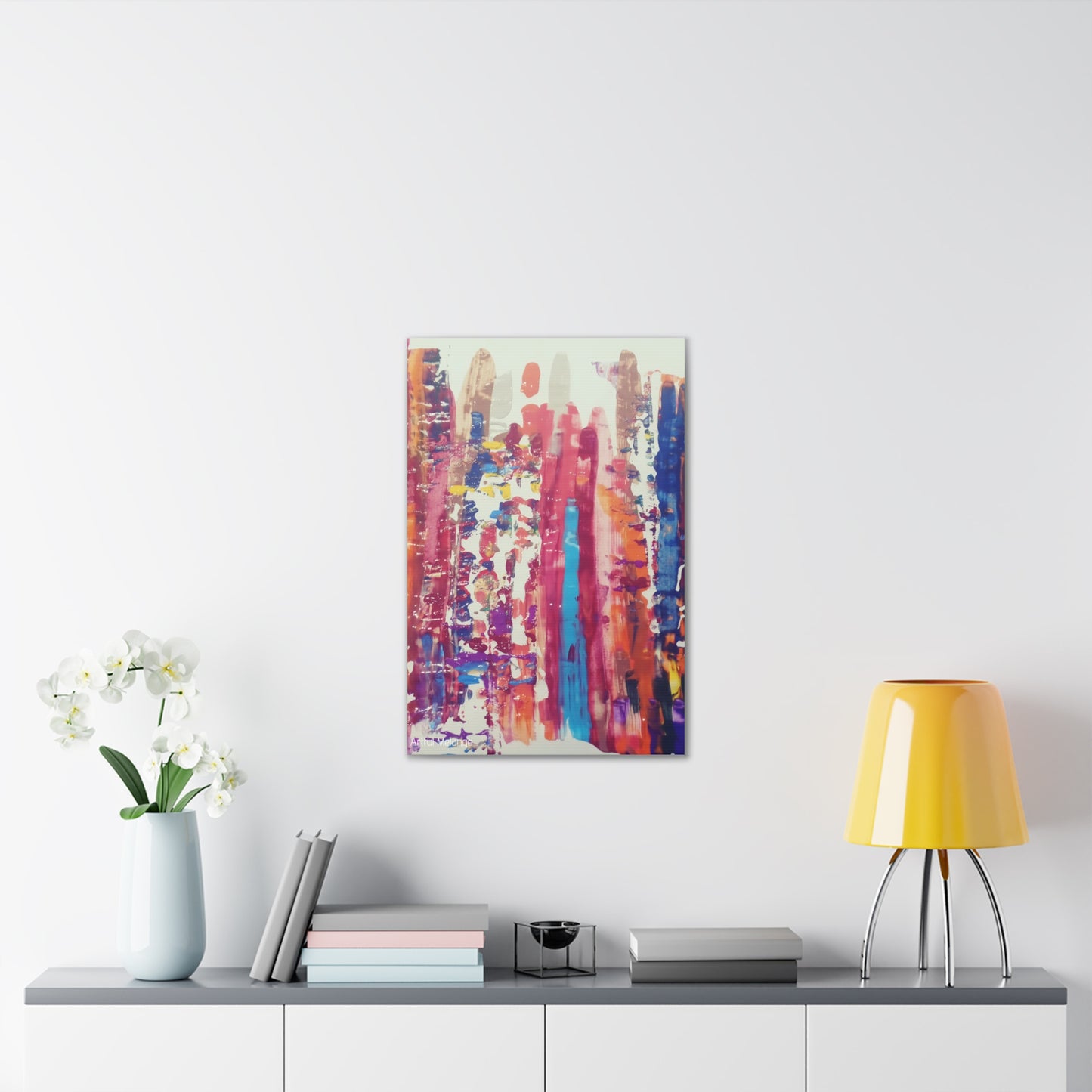 Primary Elegance: A Symphony of Sophistication Canvas Print