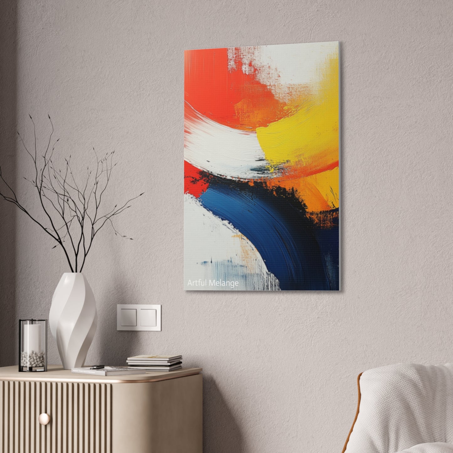 Acrylic Abstract Canvas Print - Richly Textured Artistry