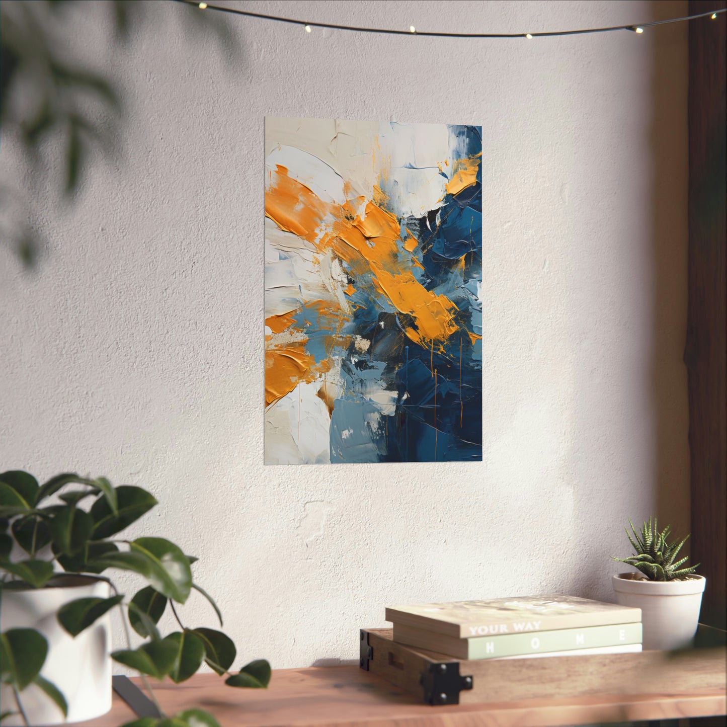 Radiant Harmony Matte Vertical Canvas Poster