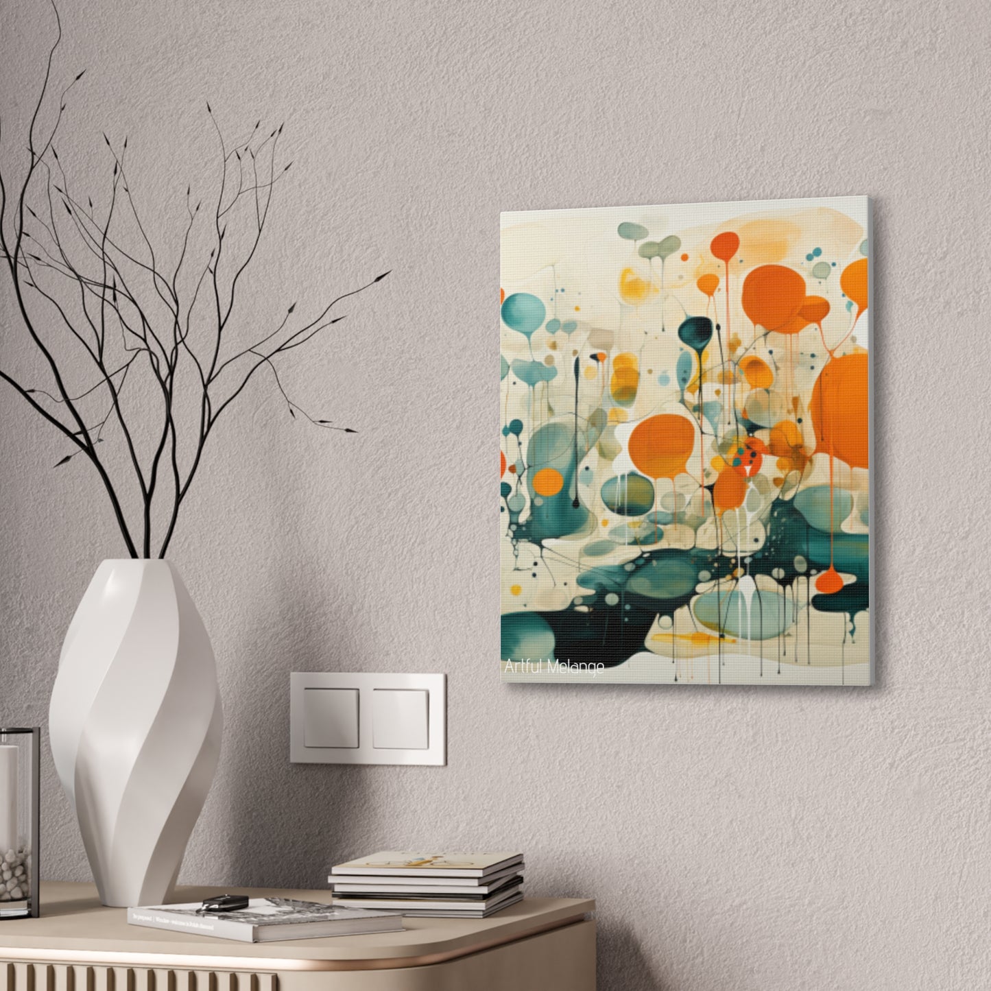 Primary Elegance: A Symphony of Sophistication Canvas Print