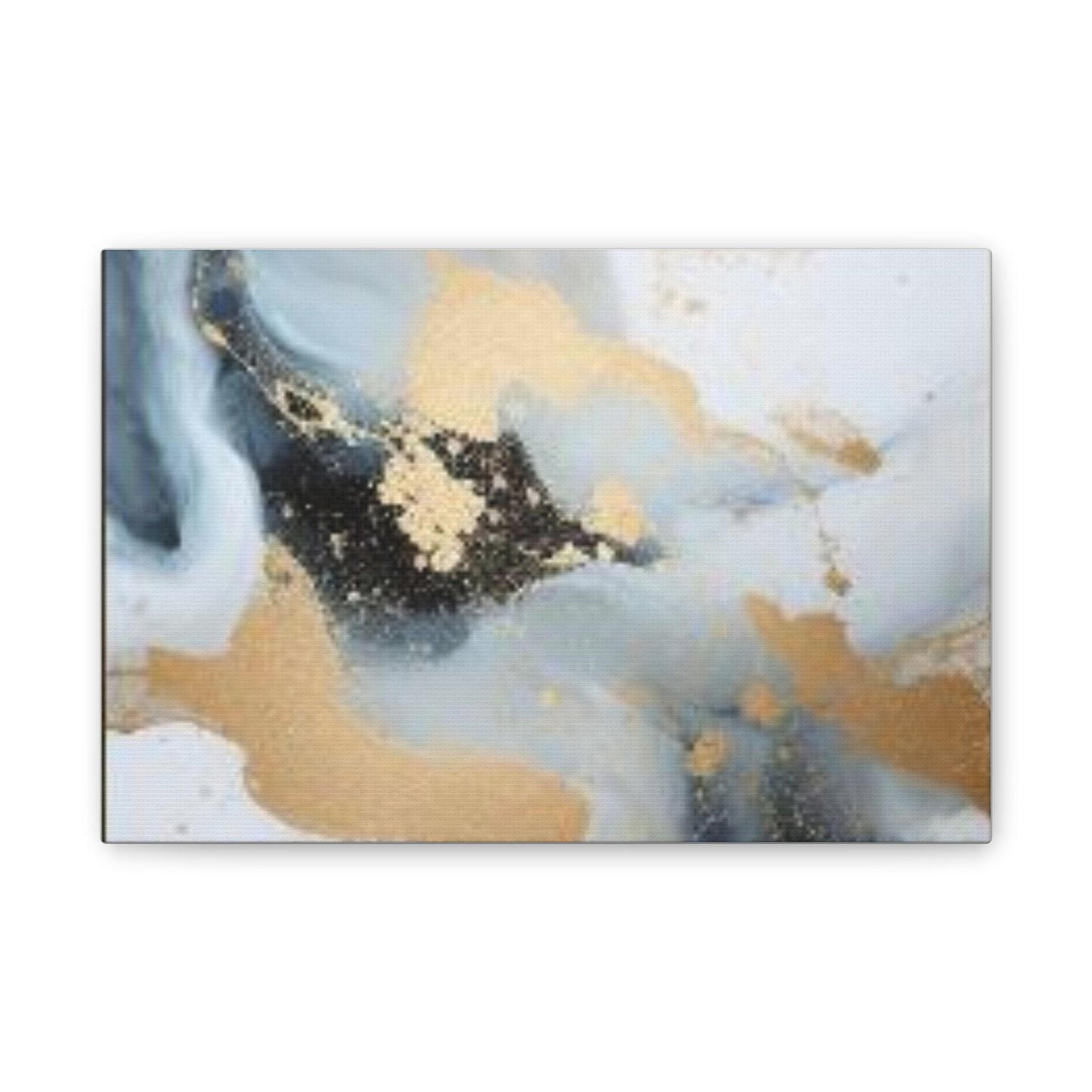 Gold and Black Elegance: A Symphony of Sophistication Canvas Print