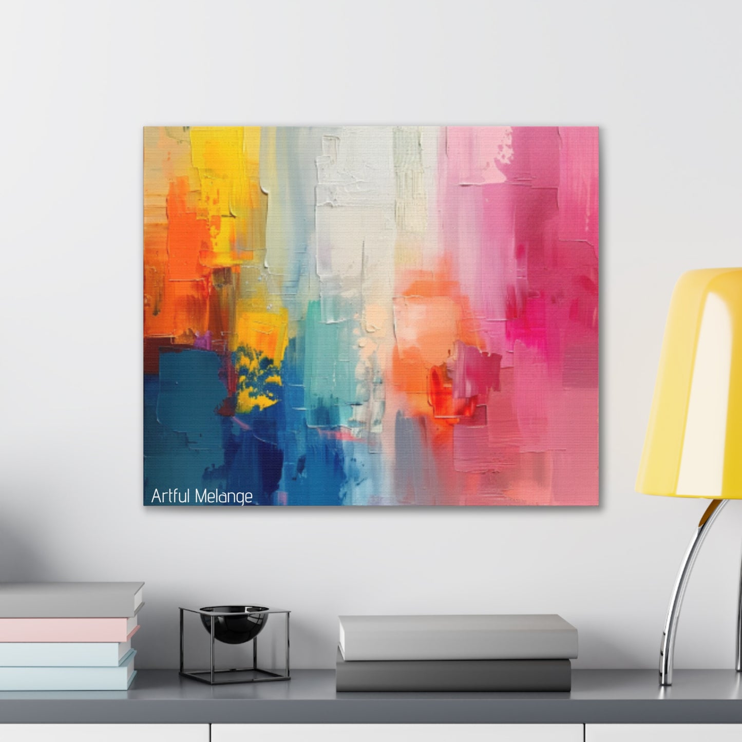 Primary Elegance: A Symphony of Sophistication Canvas Print