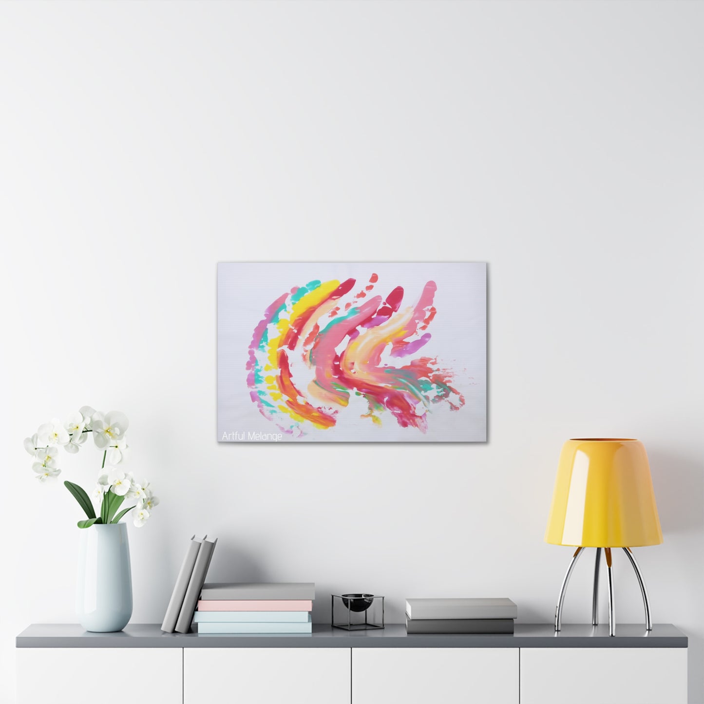 Primary Elegance: A Symphony of Sophistication Canvas Print