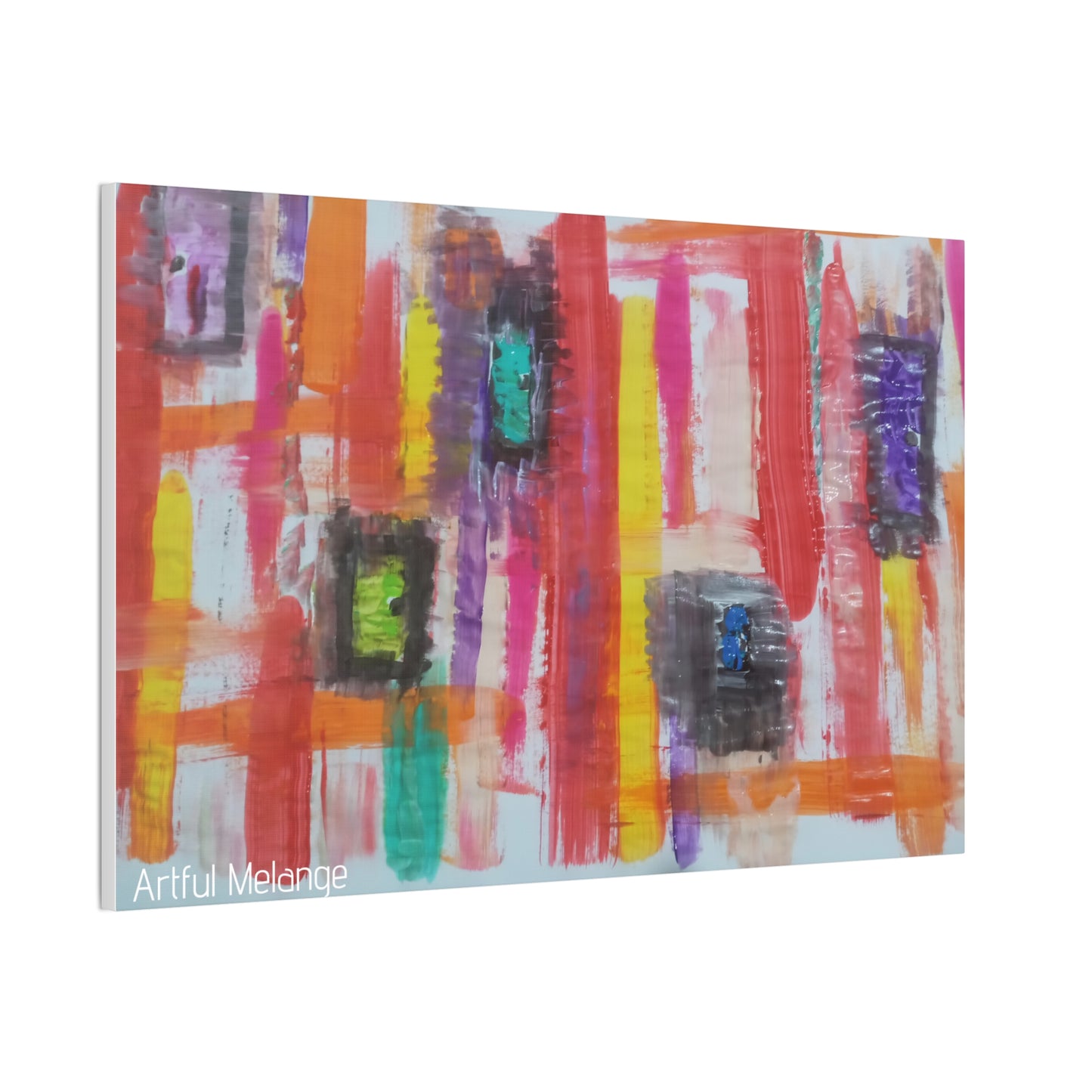 Primary Elegance: A Symphony of Sophistication Canvas Print