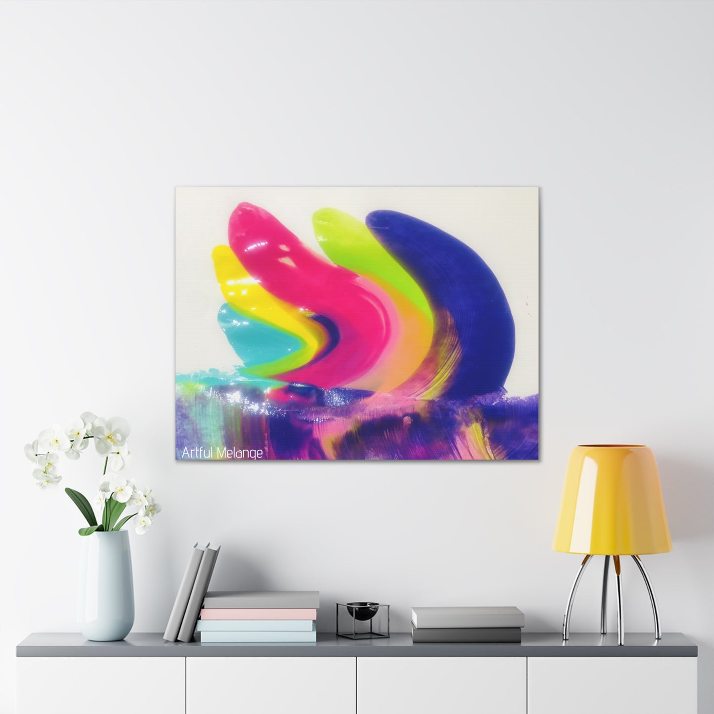 Primary Elegance: A Symphony of Sophistication Canvas Print