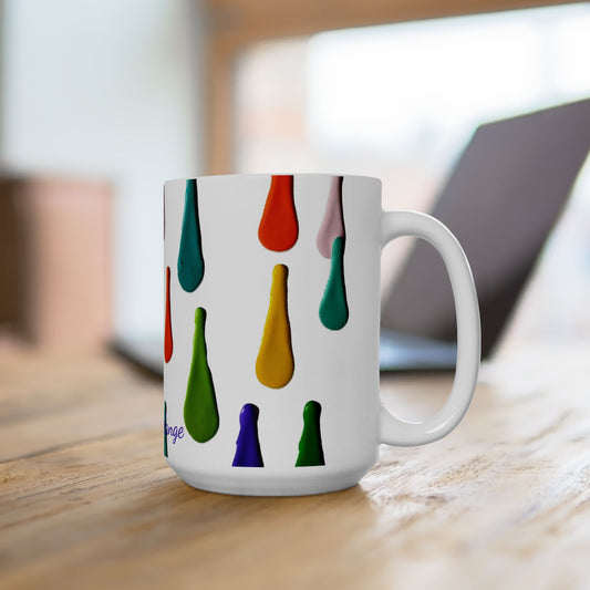 Artsy Abstract Ceramic Mug 15oz