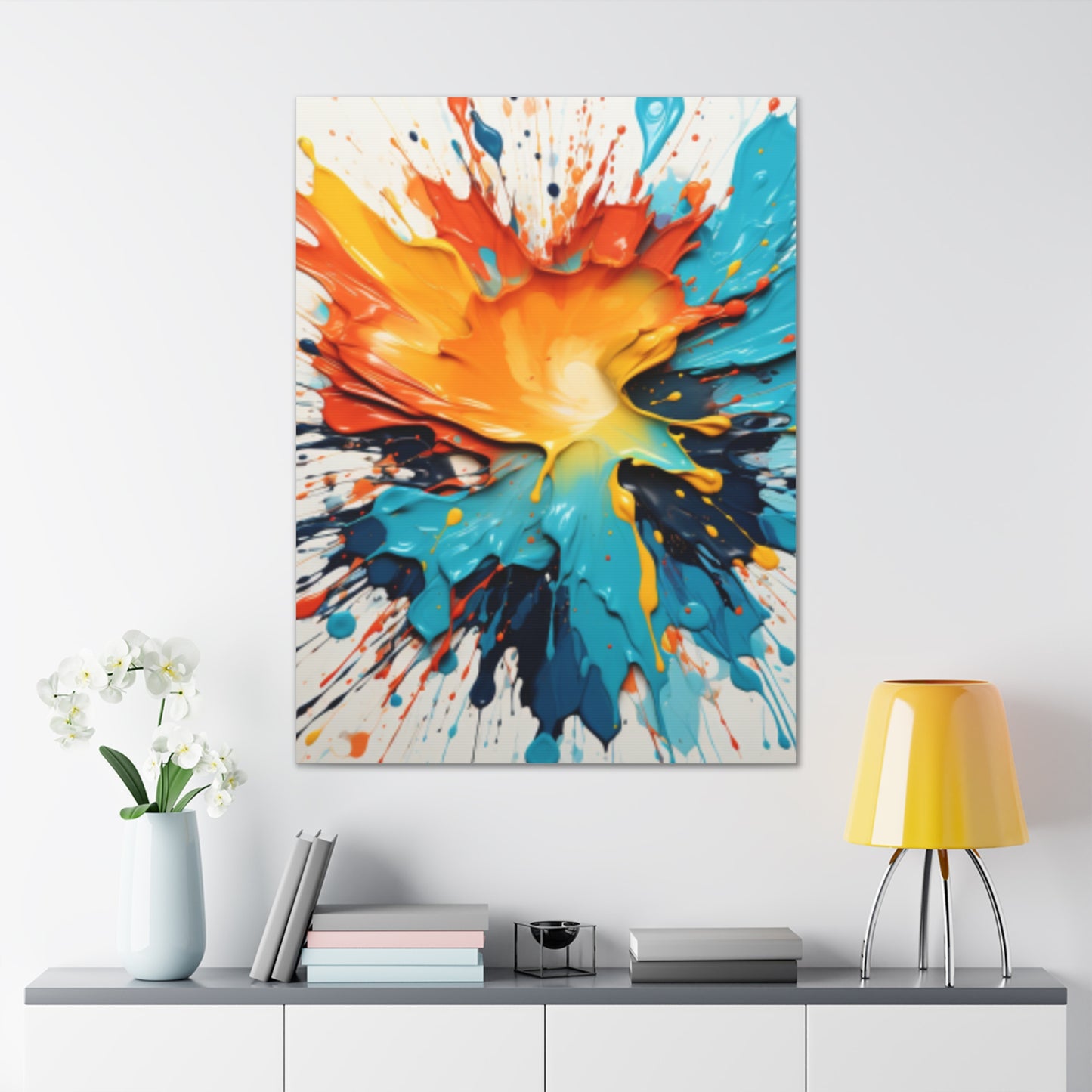 Primary Elegance: A Symphony of Sophistication Canvas Print