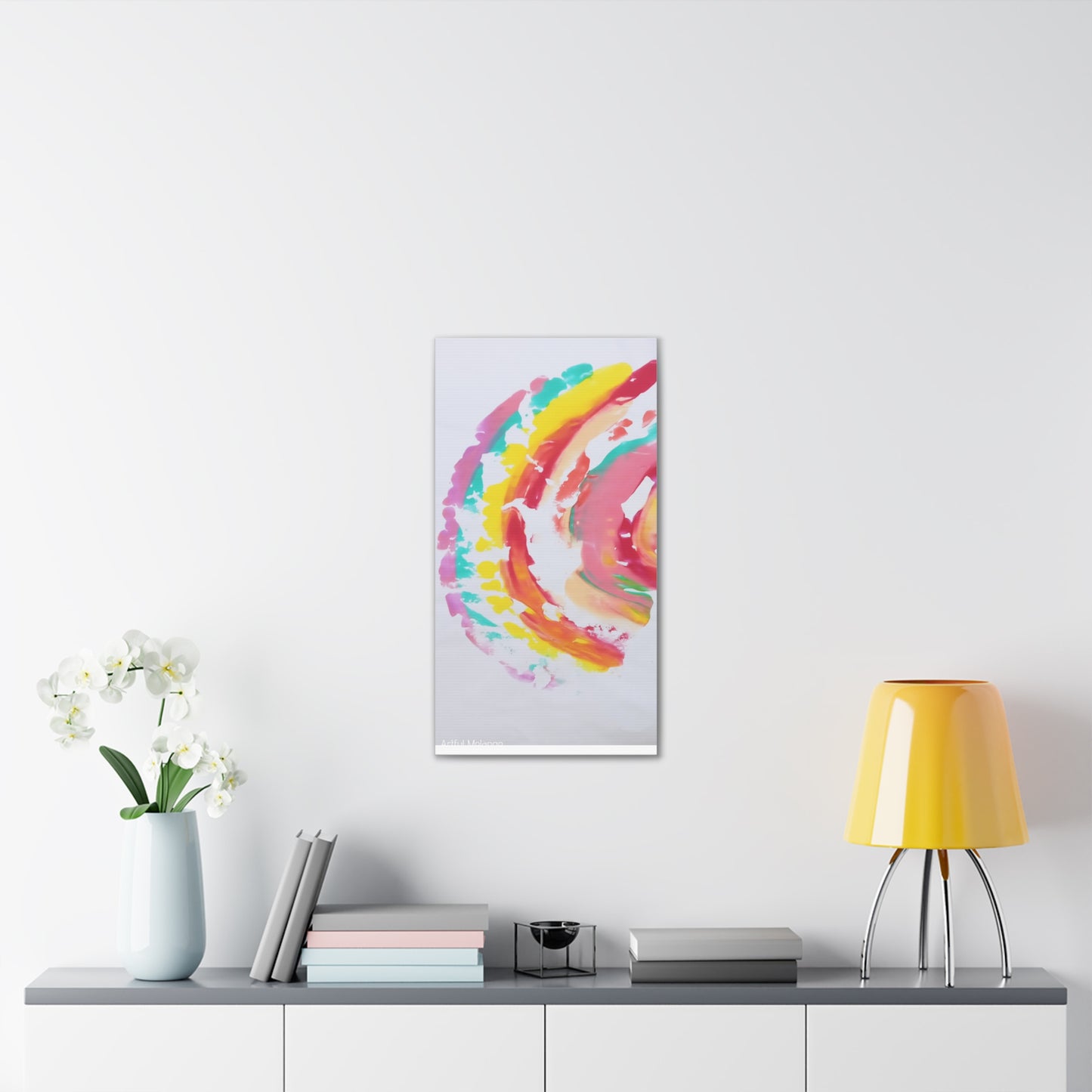 Primary Elegance: A Symphony of Sophistication Canvas Print